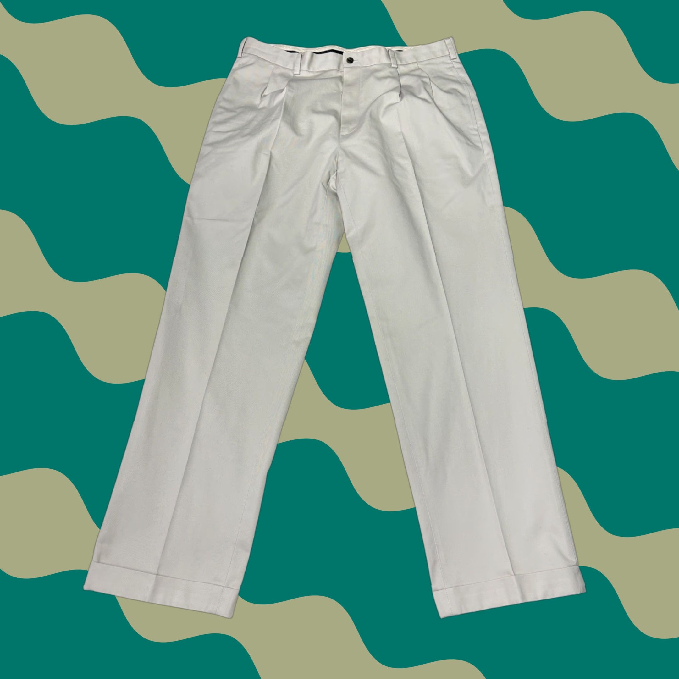 Brooks Brothers Brooks Brothers Advantage Chino Elliot Pleated Mens Khaki Pants W38 L32 Cotton Chino Pants Mens Wool? Size US 38 / EU 54 - 1 Thumbnail