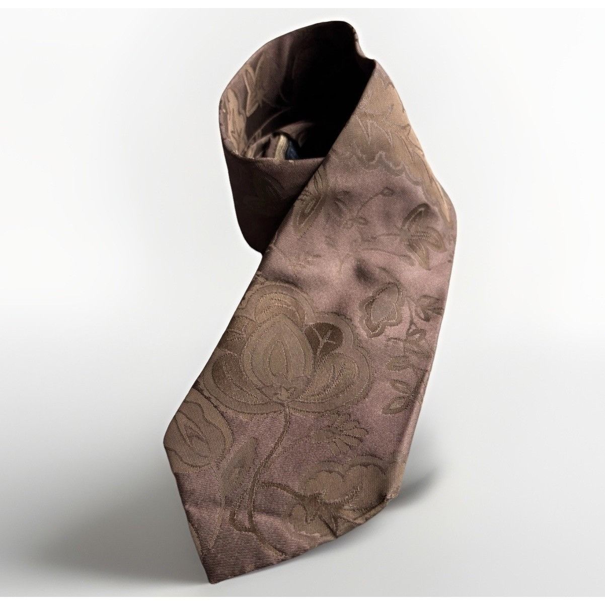 Dolce & Gabbana Dolce & Gabbana Italy 100% Silk Tie Brown Paisley Jacquard H Size ONE SIZE - 1 Thumbnail