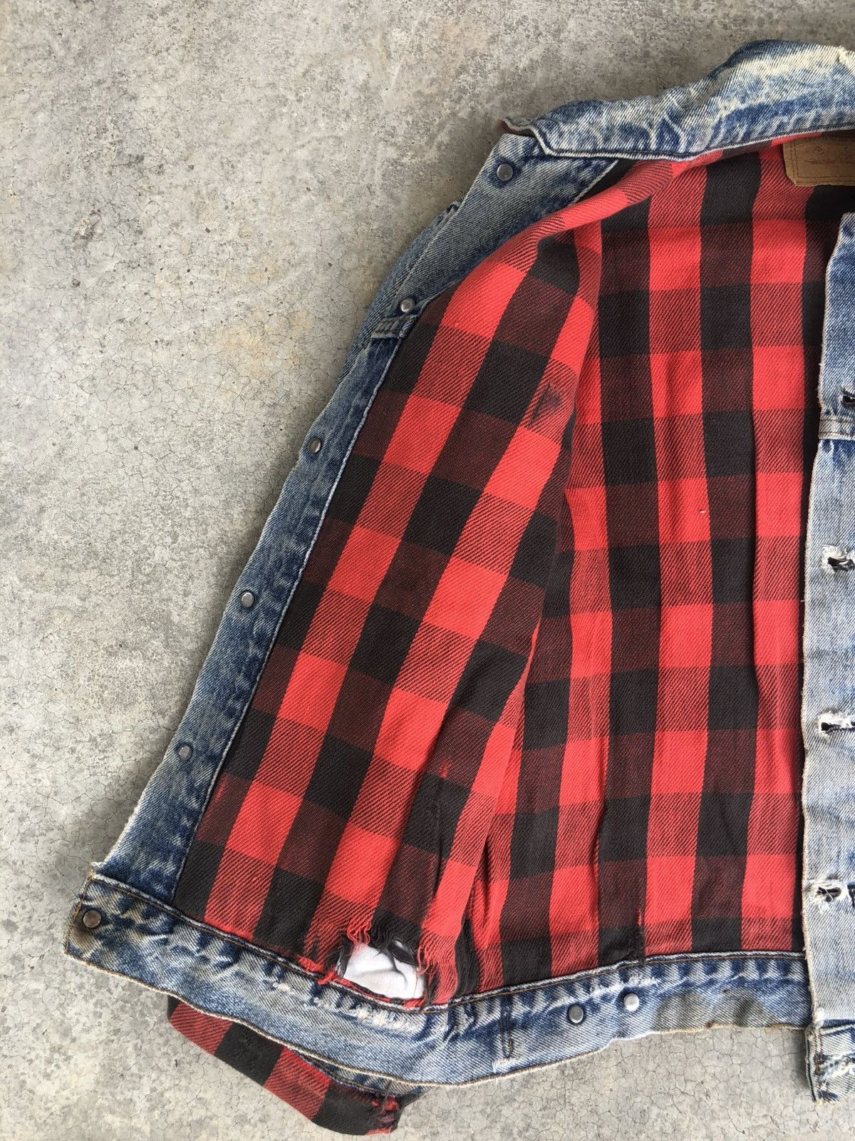 Levi's Vintage 80s Levi’s Blanket Lined Denim Jacket Distressed Size US M / EU 48-50 / 2 - 11 Thumbnail