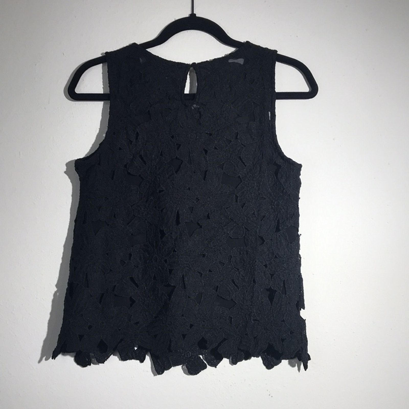 Other Purple Snow Black Lace Overlay Blouse Medium Size M / US 6-8 / IT 42-44 - 8 Thumbnail
