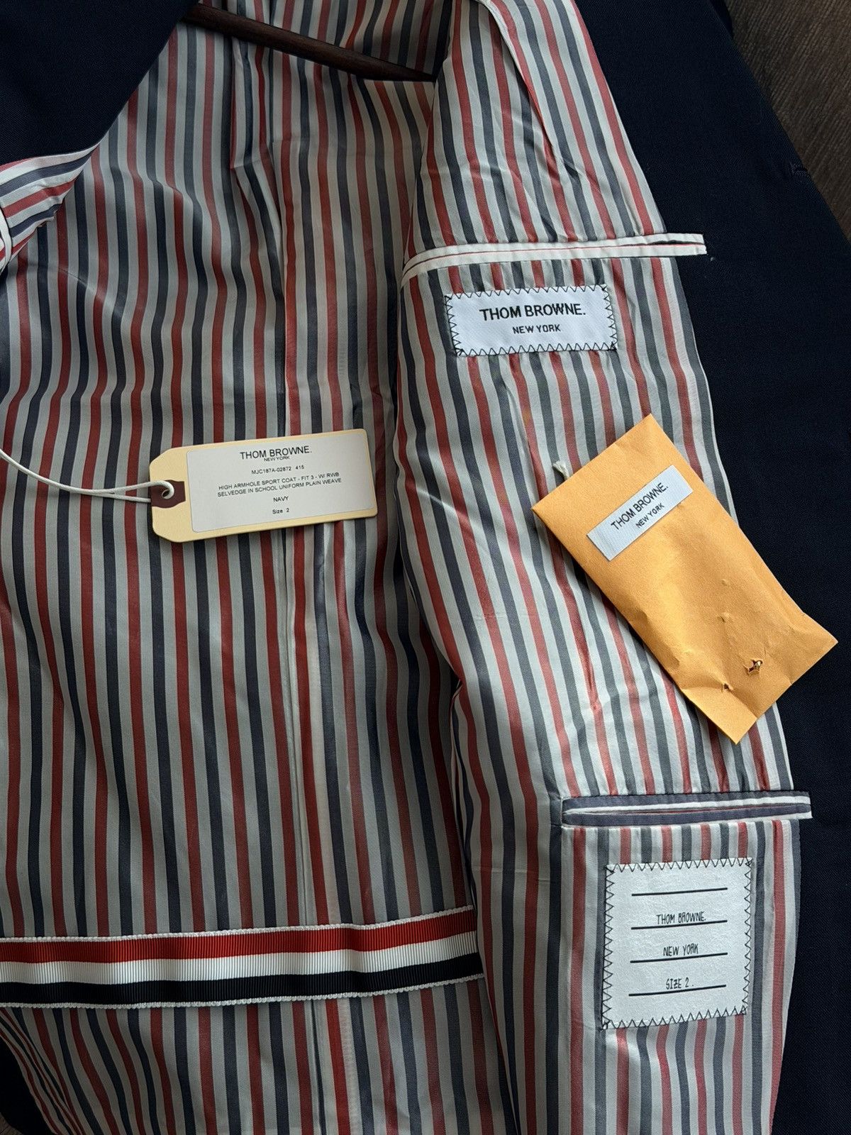 Thom Browne Thom Browne High Armhole Sport Coat Blazer Size 38R - 5 Thumbnail