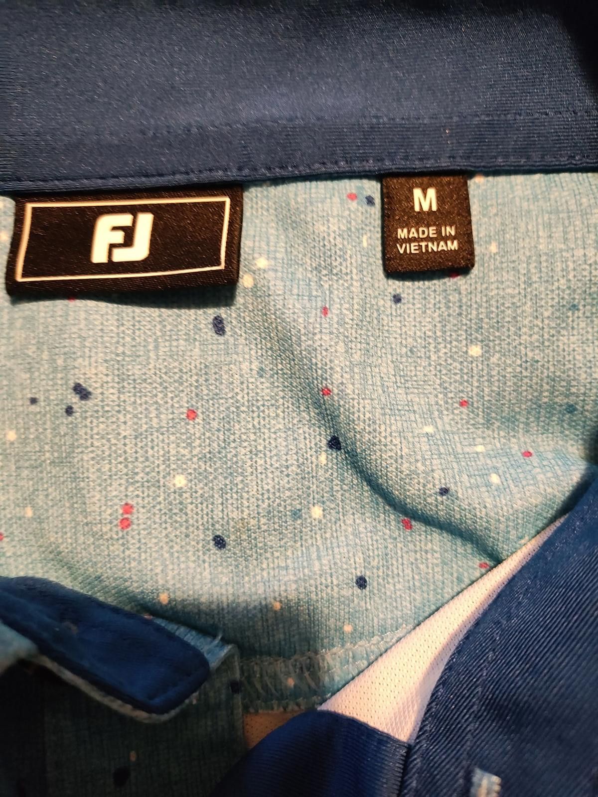 Footjoy FootJoy Men's Performance Golf Polo Shirt Light Blue Size US M / EU 48-50 / 2 - 7 Thumbnail