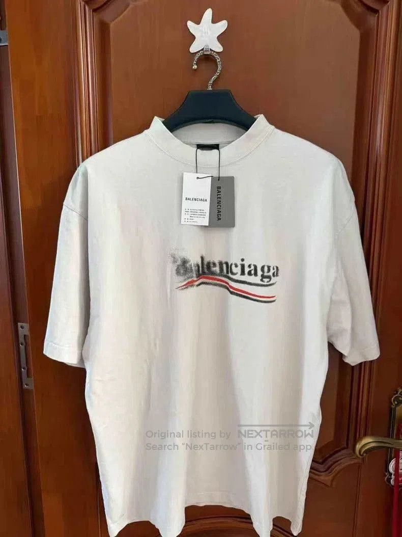 Balenciaga Balenciaga Blur Coke Print Short Sleeve Tee. Size US XL / EU 56 / 4 - 1 Thumbnail