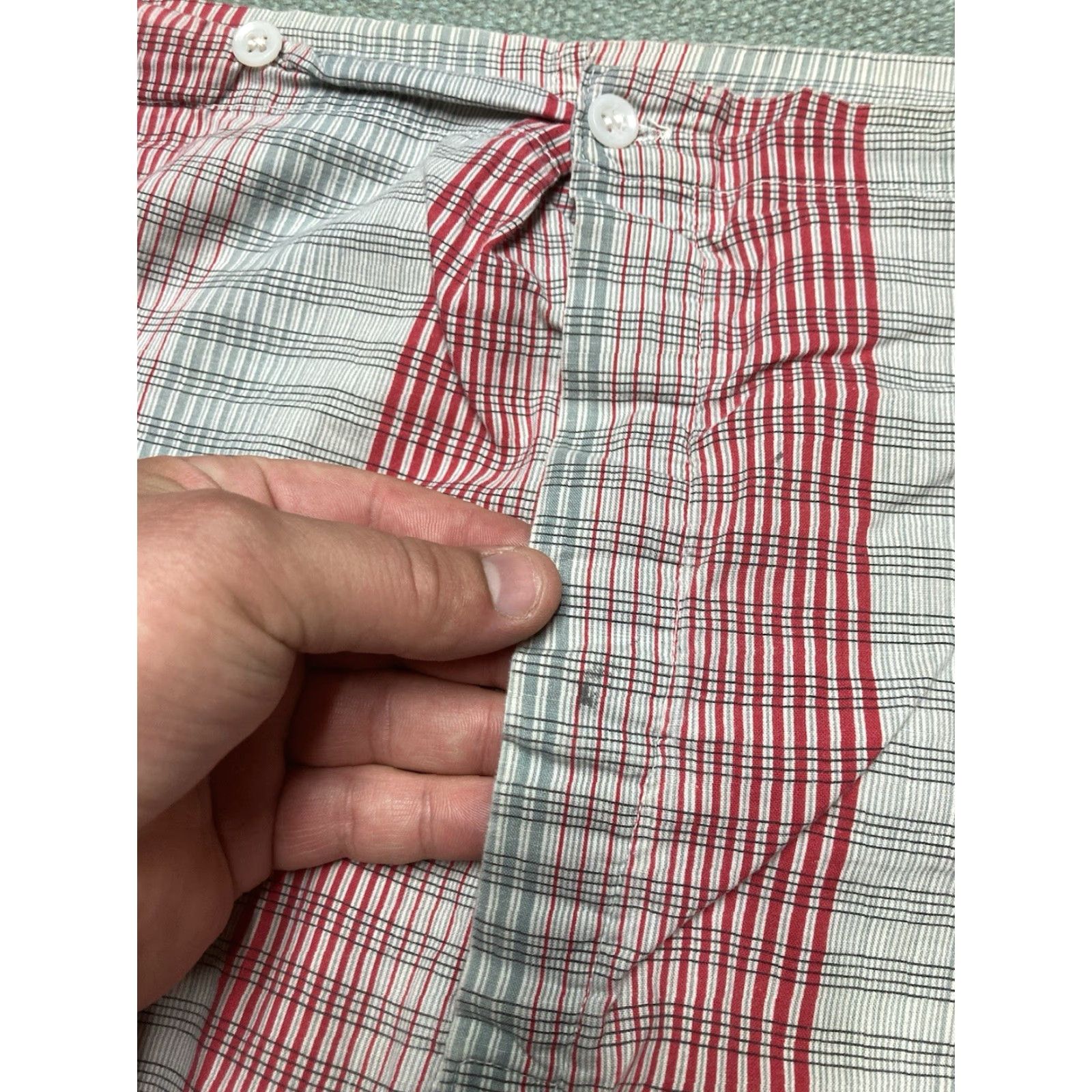 Vintage VINTAGE 1960s Lightweight Pajama Pants Cotton Plaid Men’s Loungewear Size US 33 - 3 Thumbnail