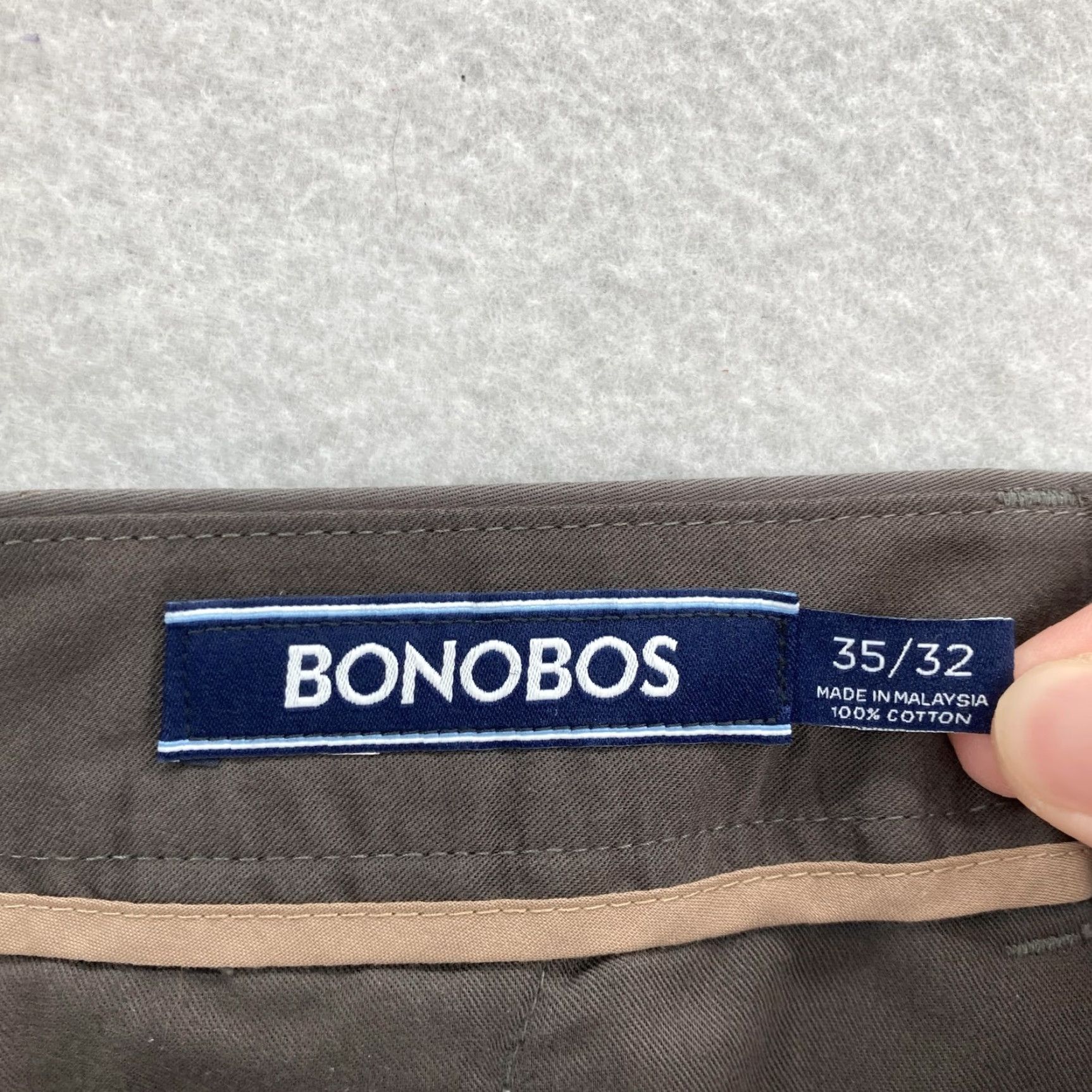 Bonobos Bonobos Pants Mens 35x32 Gray Straight Fit Chino Casual Weekday Warrior Thursday Mens Regular 35 32 Gray Chino Pants Bonobos Size US 35 - 5 Thumbnail