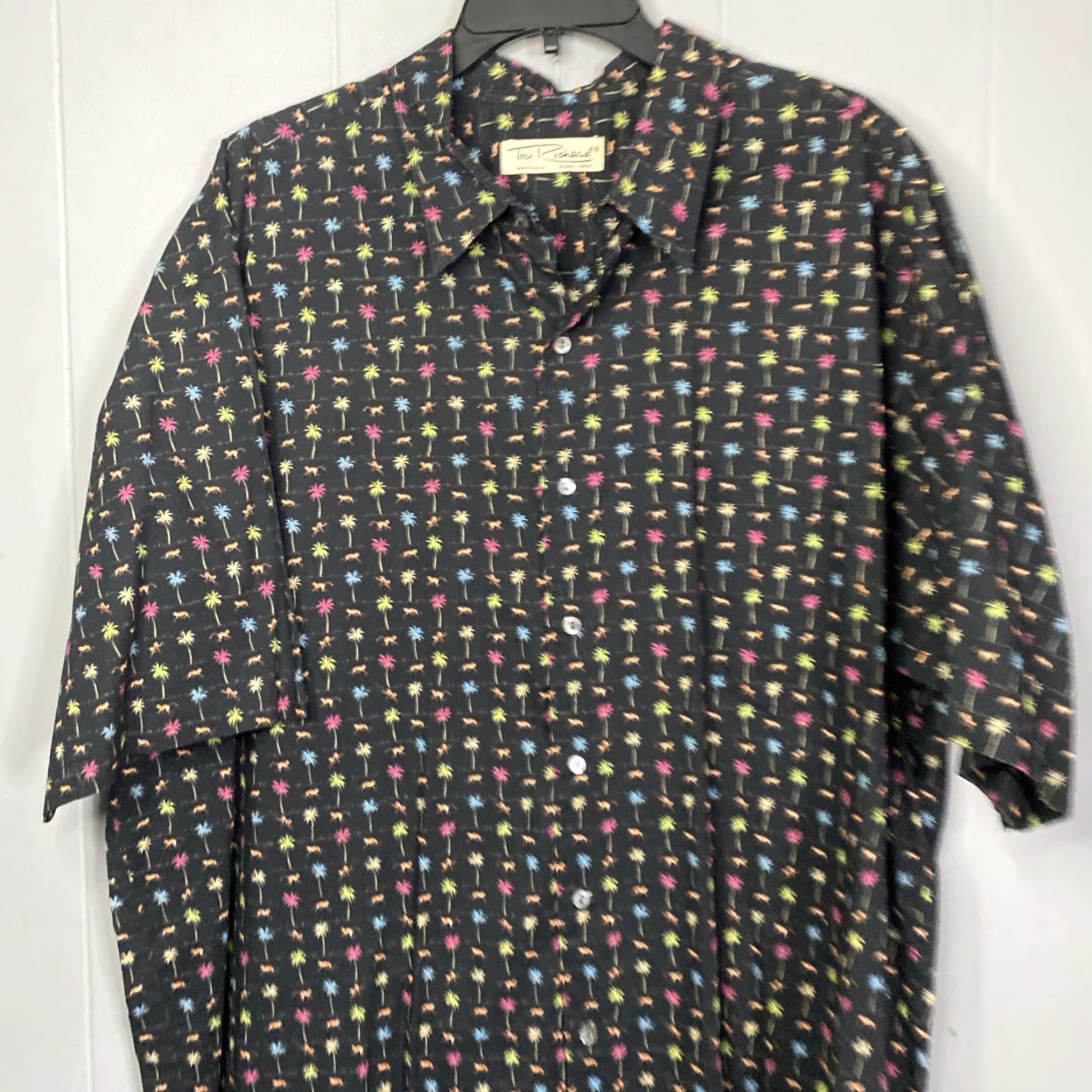 Tori Richard Tori Richard Mens 2XL All Over Tropical Monkey Hawaiian Shirt AOP Colorful Size US XXL / EU 58 / 5 - 6 Thumbnail