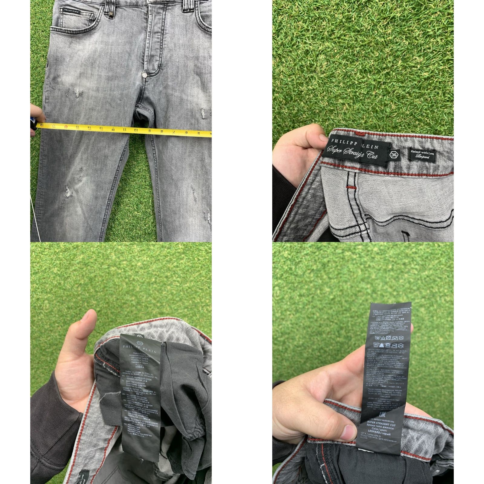 Philipp Plein Philipp Plein Distressed Jeans Baggy Black 36 Mens Straight Cut Illegal Stone Size US 36 / EU 52 - 8 Thumbnail