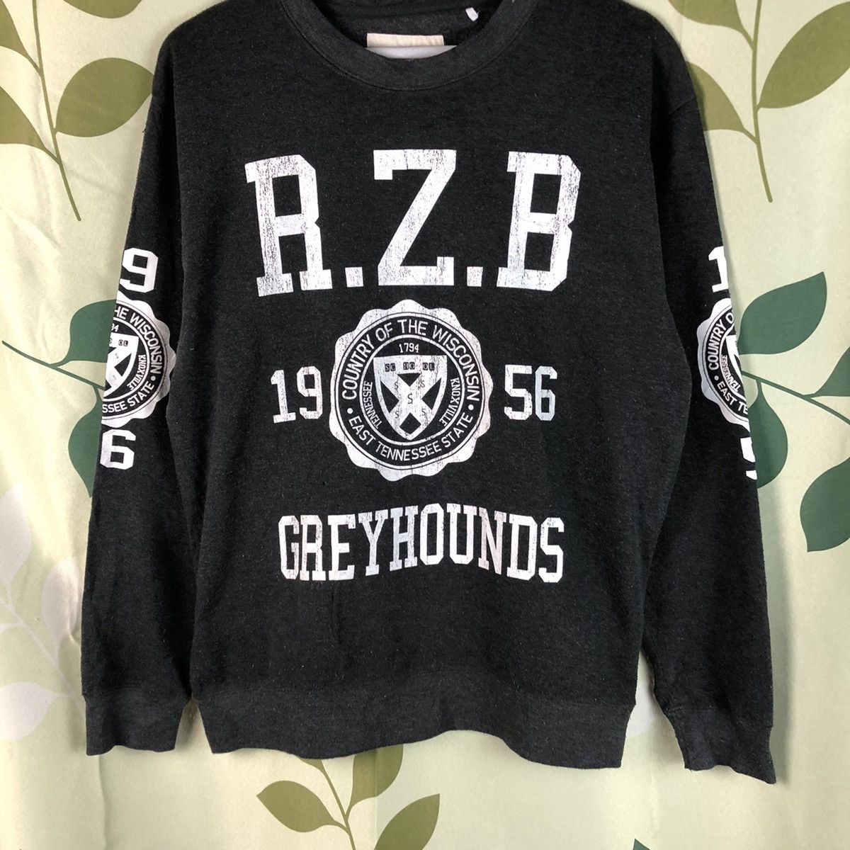 Japanese Brand R.Z.B Grey Hounds Grey Sweatshirt #7469 Size US M / EU 48-50 / 2 - 3 Thumbnail