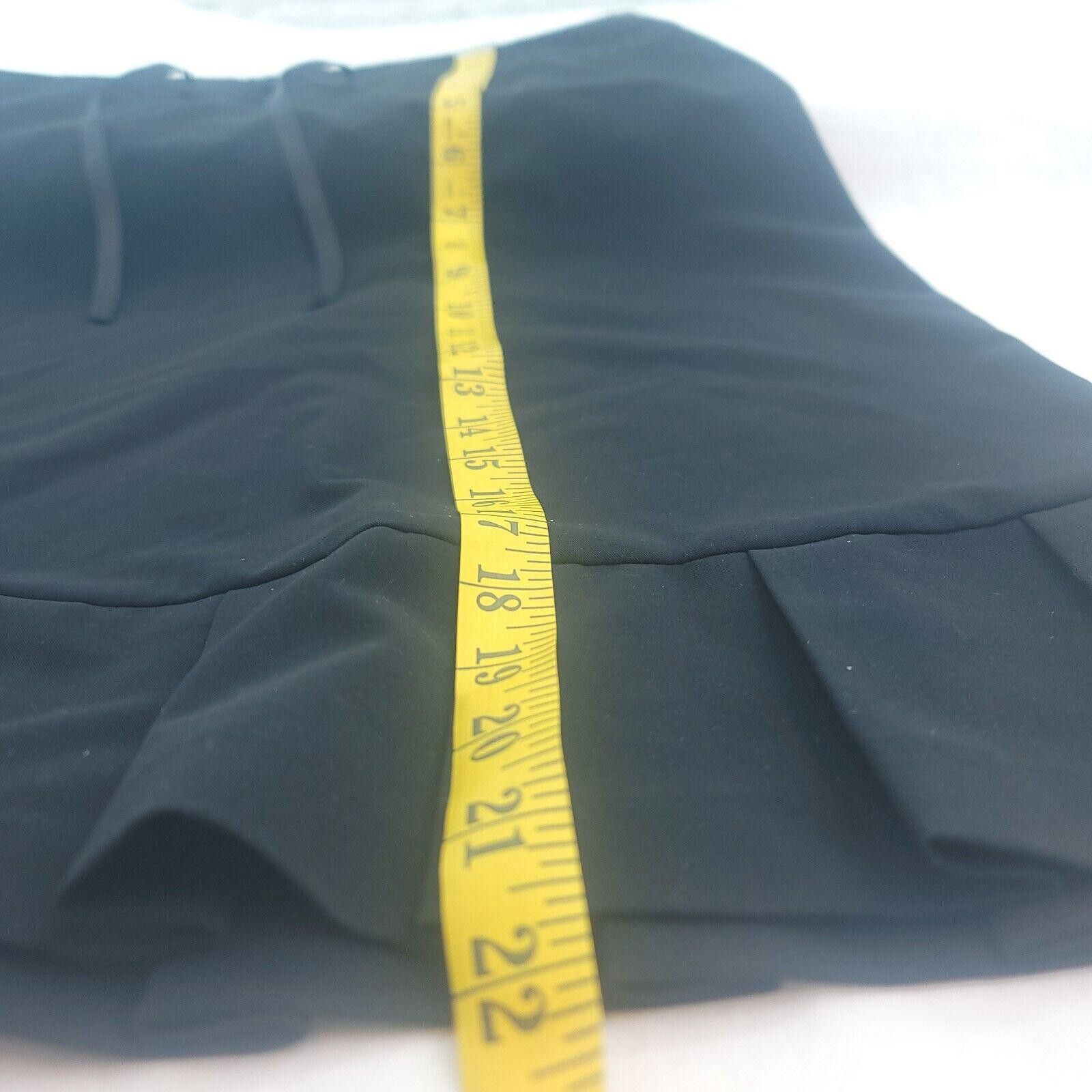 Designer Vintage CiZi Women's Size 12 Black Ruffle Hemline Skirt Size 34" / US 12 / IT 48 - 8 Thumbnail