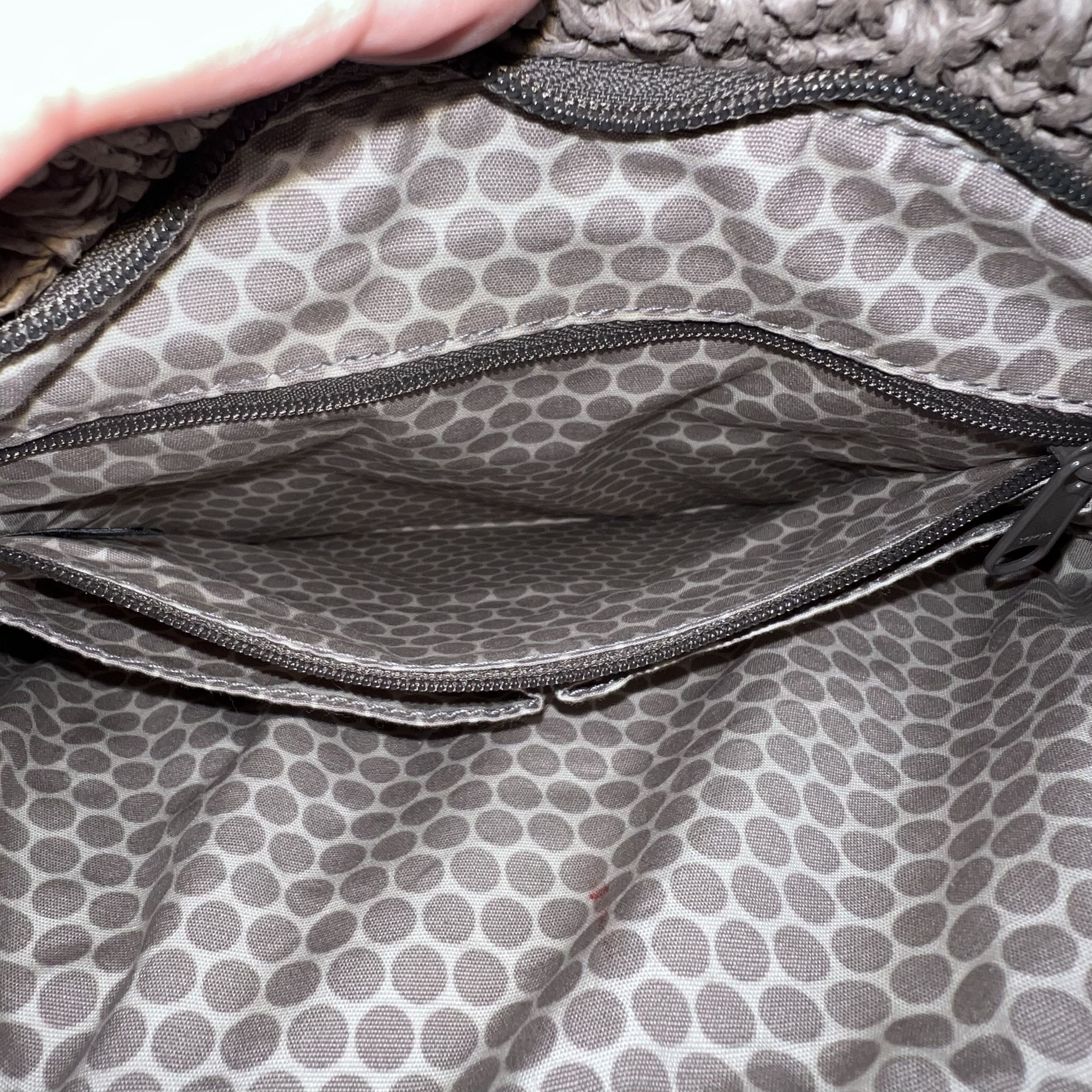Brighton NWOT Brighton Woven Black and Taupe Woven Crossbody Hobo Bag Size ONE SIZE - 7 Thumbnail