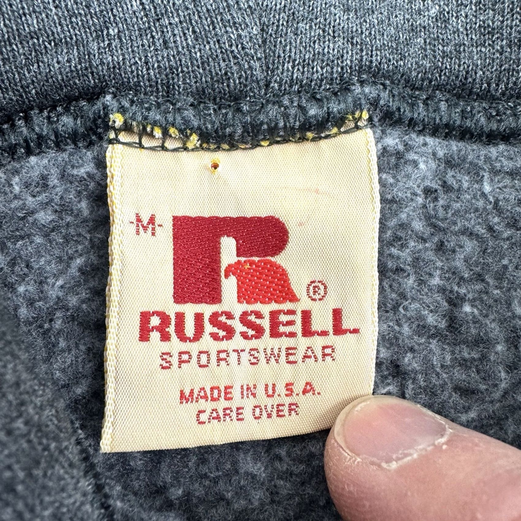 Russell Athletic VINTAGE Russell Athletic Hoodie Adult M Gray USA 70s Full Zip Hooded Pockets Mens Size US M / EU 48-50 / 2 - 4 Thumbnail