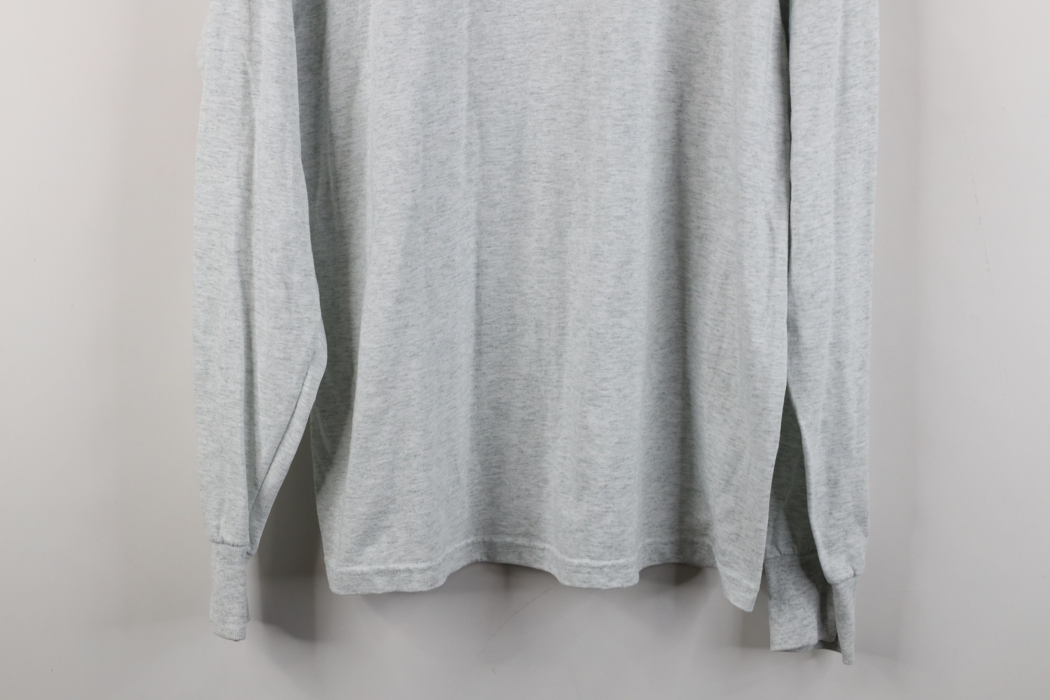 Vintage Vintage 90s Streetwear Long Sleeve T-Shirt Heather Gray USA Size US L / EU 52-54 / 3 - 3 Thumbnail