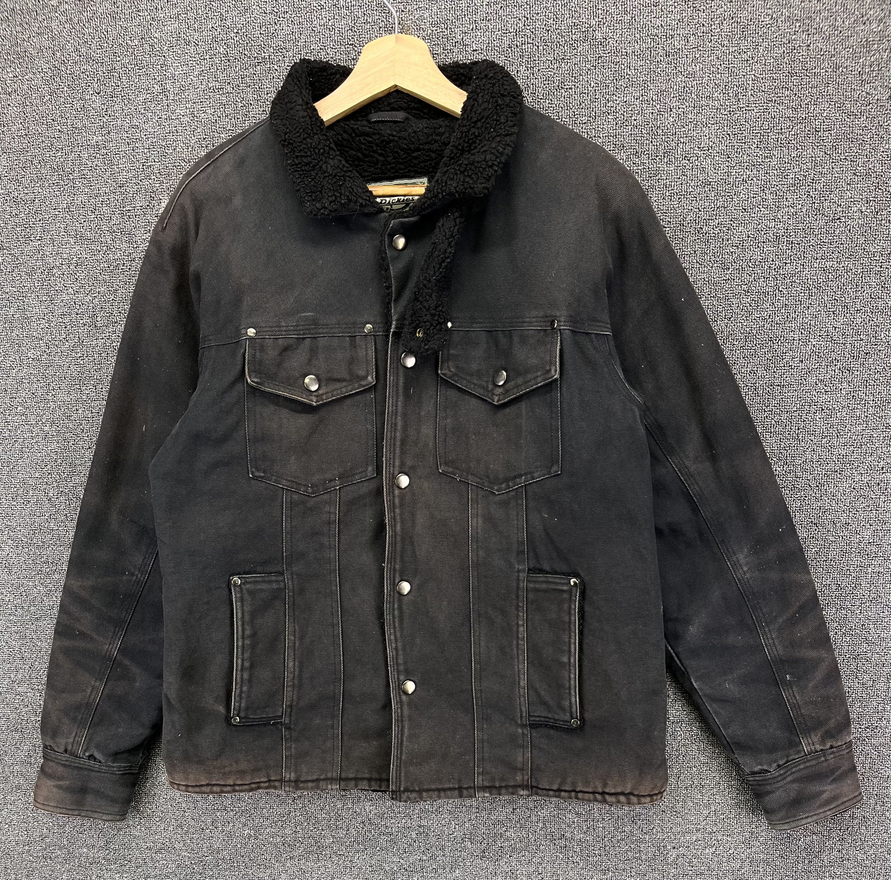 Dickies Vintage Dickies Rare Trucker Denim Jacket Size XL / US 12-14 / IT 48-50 - 1 Thumbnail