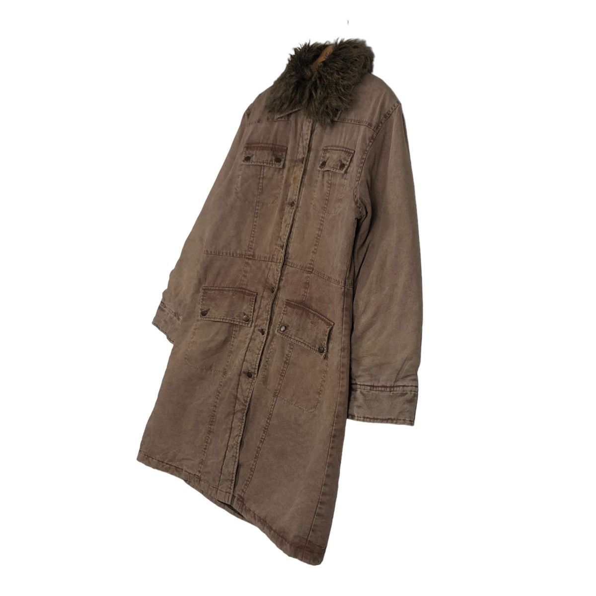 Japanese Brand 📌LONG BIKET JACKET PARKA DESIGN ICY MINK FUR COLLAR Size US L / EU 52-54 / 3 - 3 Thumbnail