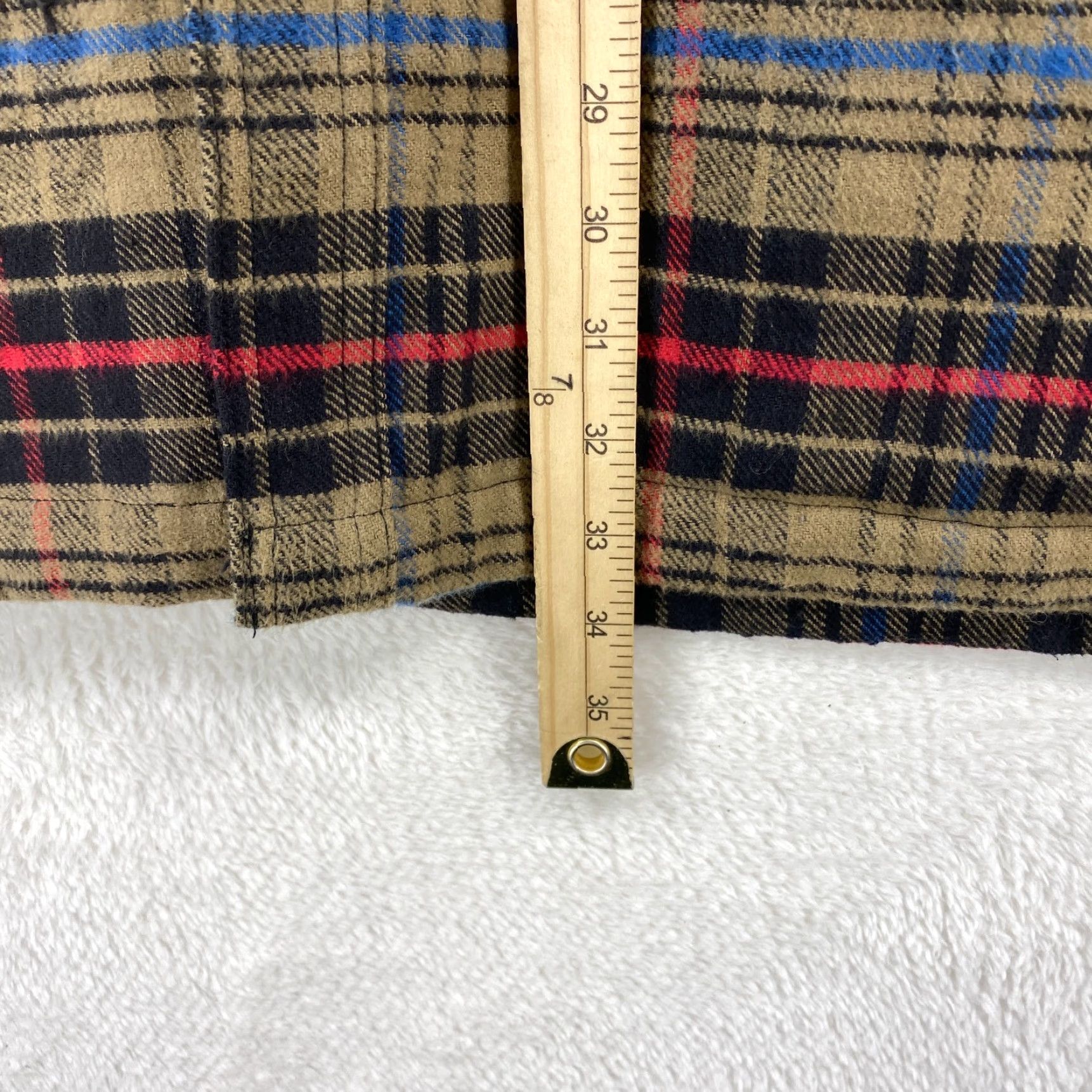 Vintage VINTAGE? (No) Cabela's Mens XL Flannel Brown Plaid Insulated Heavy Shirt Jacket Quilted Lining Size US XL / EU 56 / 4 - 4 Thumbnail