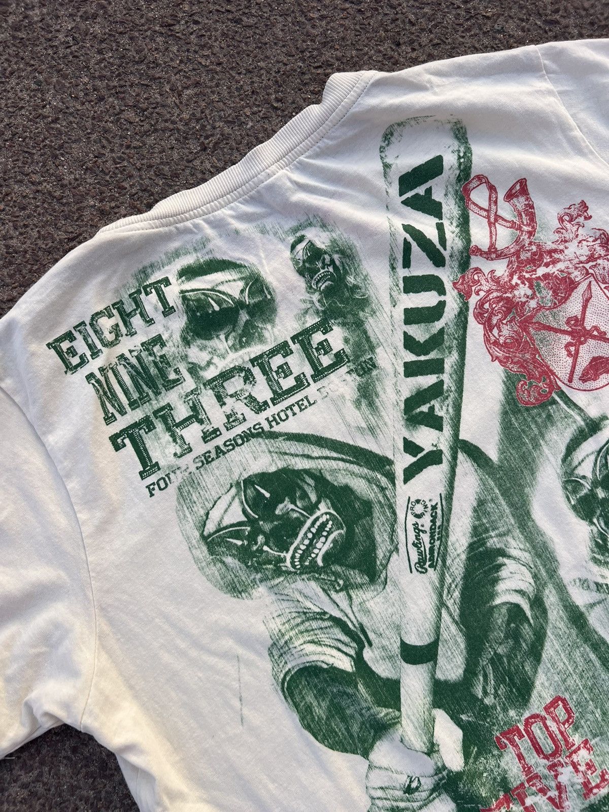 Japanese Brand Y2K Yakuza Adult Cocaine alcohol sex rock n roll Tour tee Size US L / EU 52-54 / 3 - 9 Thumbnail