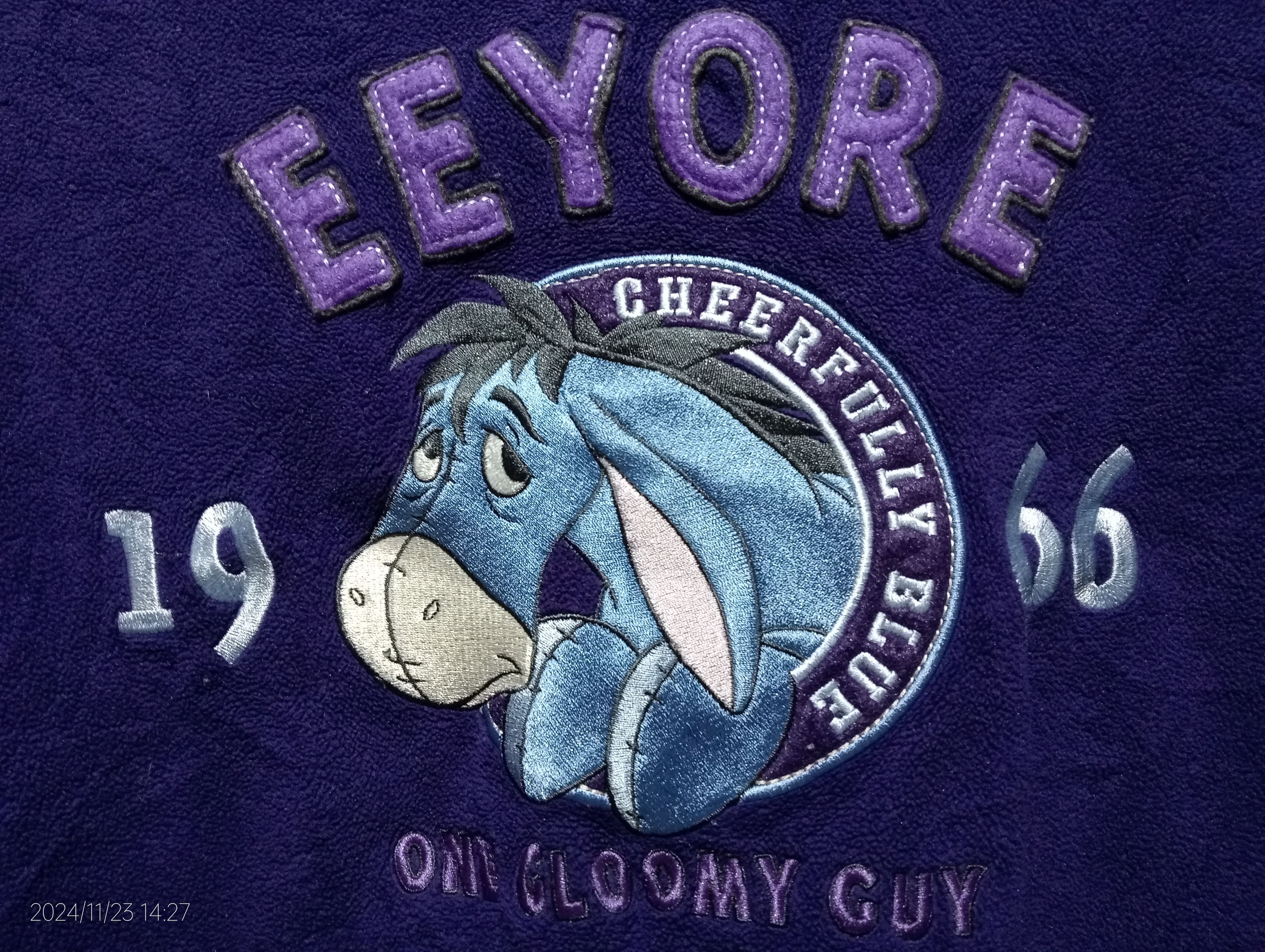 Cartoon Network Vintage 90s Disney Store Eeyore Fleece Embroidery Sweatshirt Size US XL / EU 56 / 4 - 4 Thumbnail