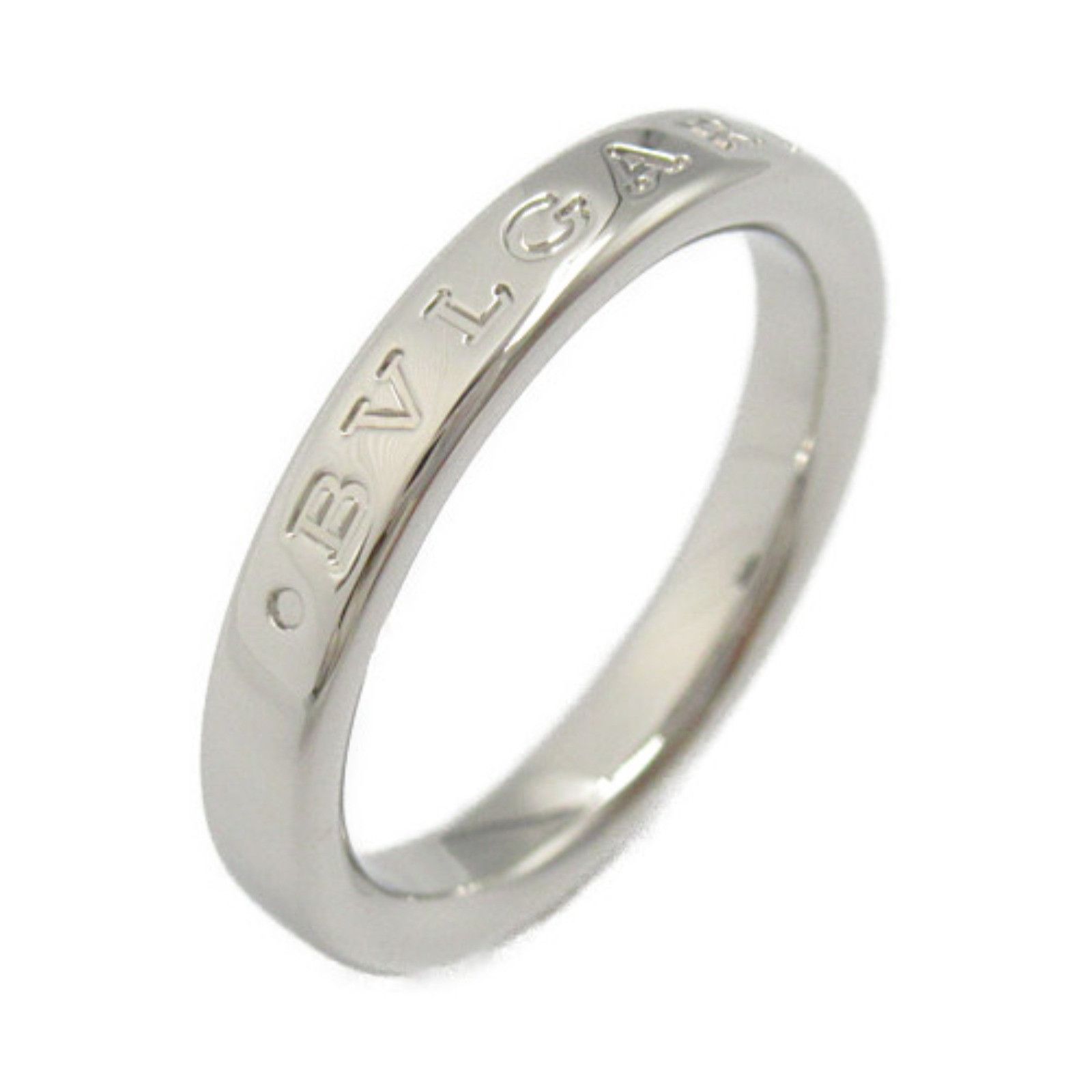 Bvlgari Platinum Fedi Band Metal Ring in Great Condition