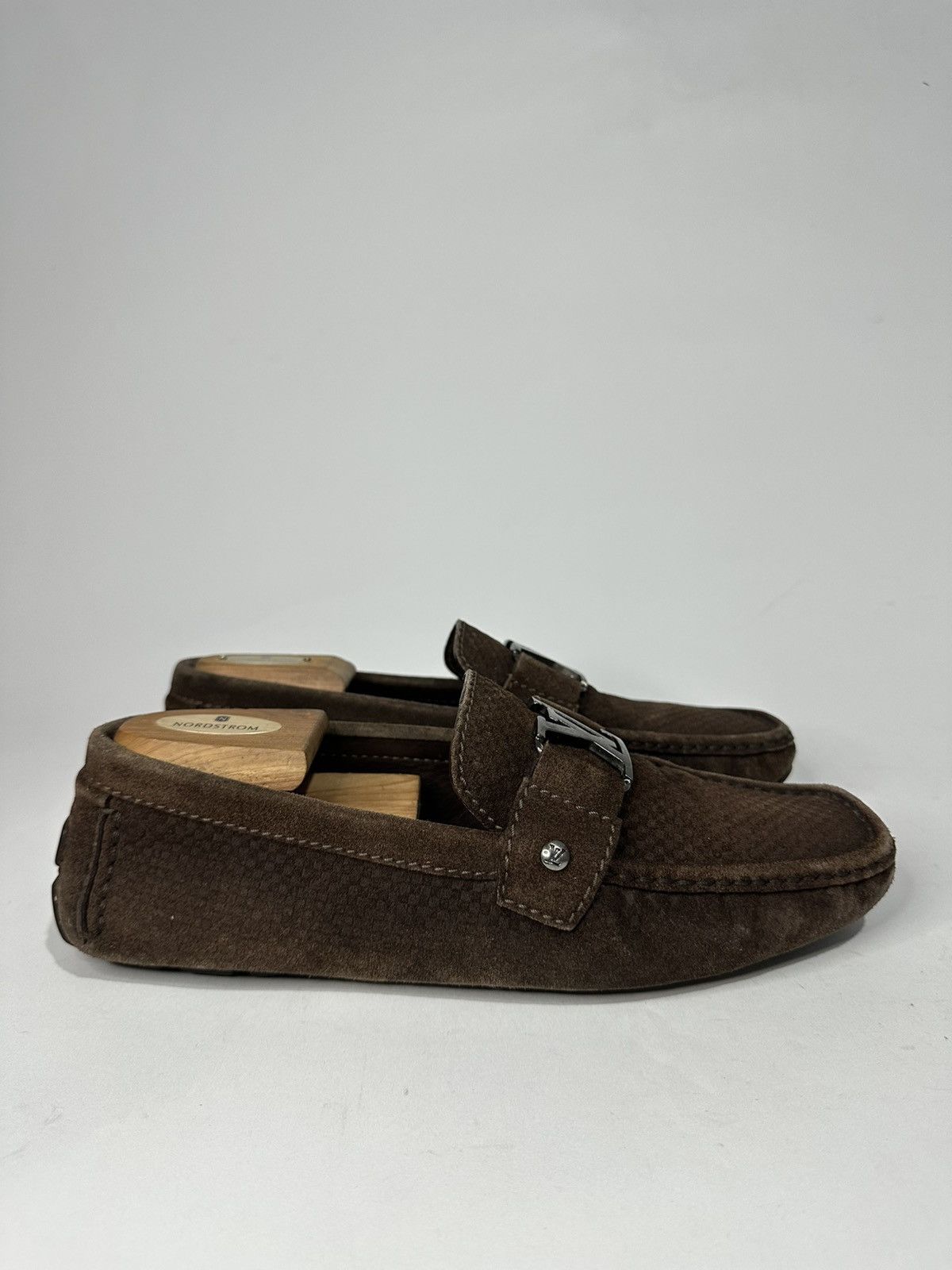 Louis Vuitton Louis Vuitton Monte Carlo Brown Suede Logo Loafers. Size US 8 / EU 41 - 2 Thumbnail