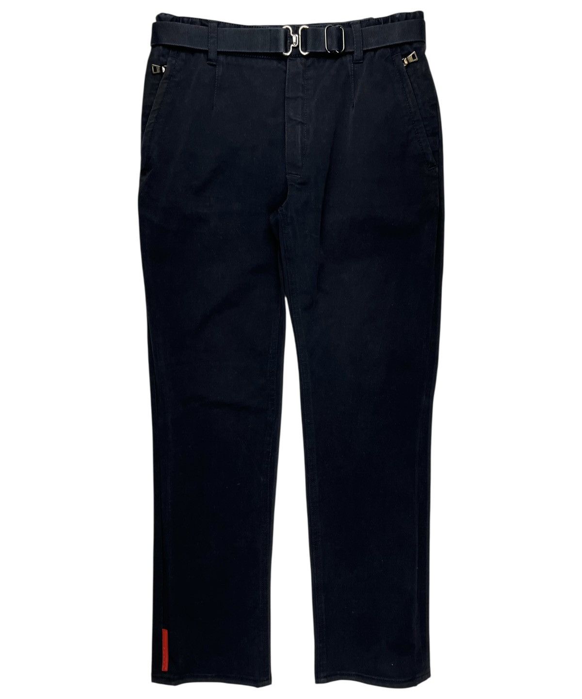 Prada Prada Sport Red Tab Removable Belt Zipper Trousers Pants Size US 30 / EU 46 - 1 Thumbnail