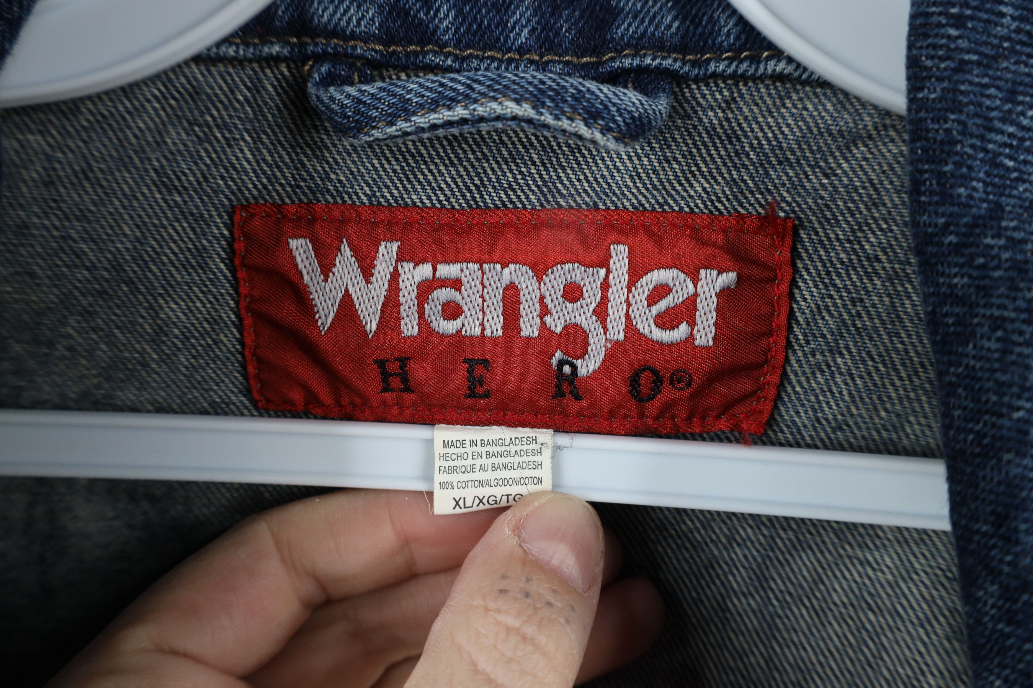 Vintage × Wrangler Vintage 90s Wrangler Denim Jean Trucker Jacket Blue Cotton Size US XL / EU 56 / 4 - 7 Thumbnail