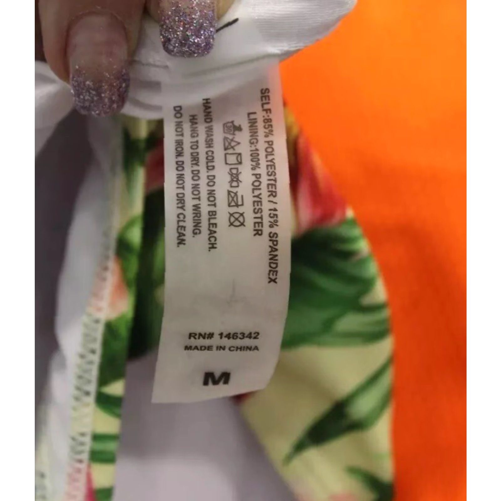 Nicole Miller NWT Nicole Miller One Piece Swimsuit Floral Waist Cutout Women M Green Tropical Size ONE SIZE - 3 Thumbnail