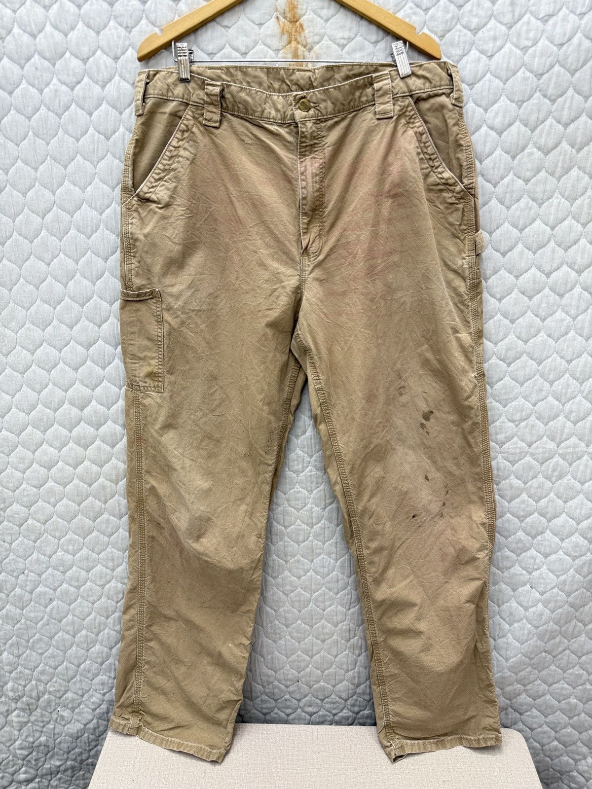 Carhartt 🔥🔥🔥STEALS VTG CARHARTT WORKERS PANTS Size US 37 - 4 Thumbnail