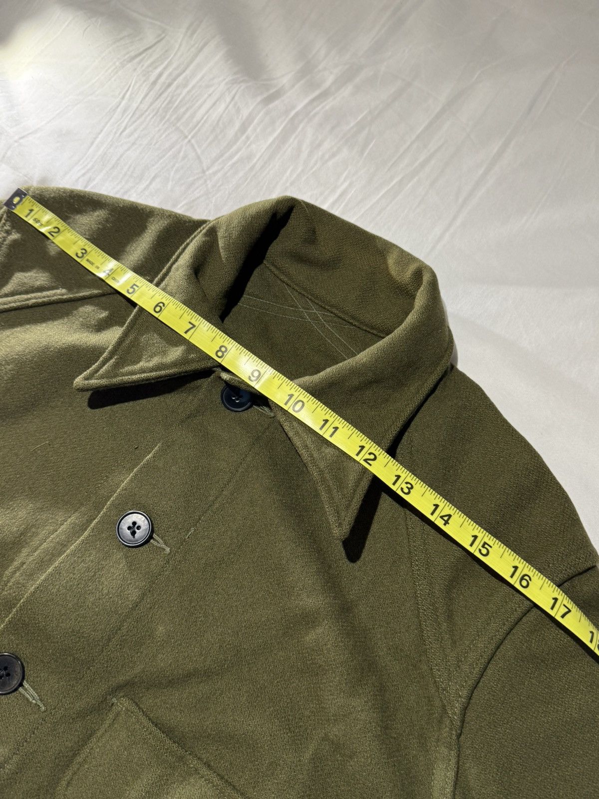 Vintage ***FINAL DROP***RARE 60s HEAVY WOOL MILITARY BUTTON UP M-XL Size US L / EU 52-54 / 3 - 8 Thumbnail