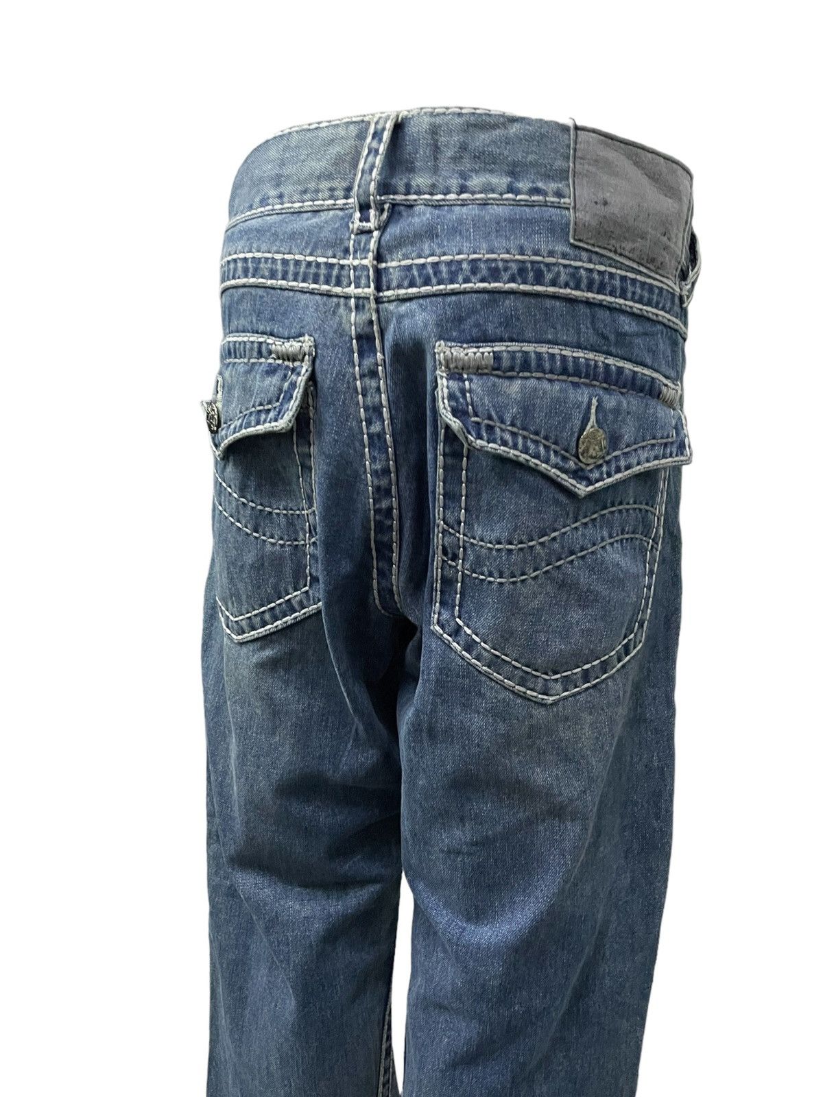 5351 POUR LES HOMMES × Hysteric Glamour 291251 Laboratory Heavy Stitch Flared Jeans Size US 32 / EU 48 - 7 Thumbnail