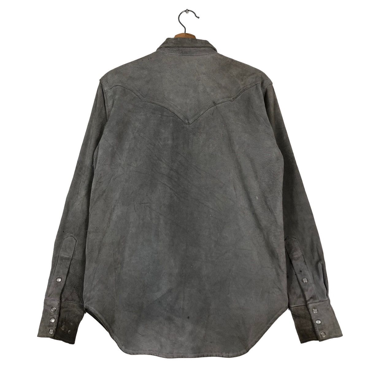 Vintage 🔥VINTAGE SHIRT LEATHER JACKET OCTOPUS ARMY MILITARY Size US L / EU 52-54 / 3 - 8 Thumbnail