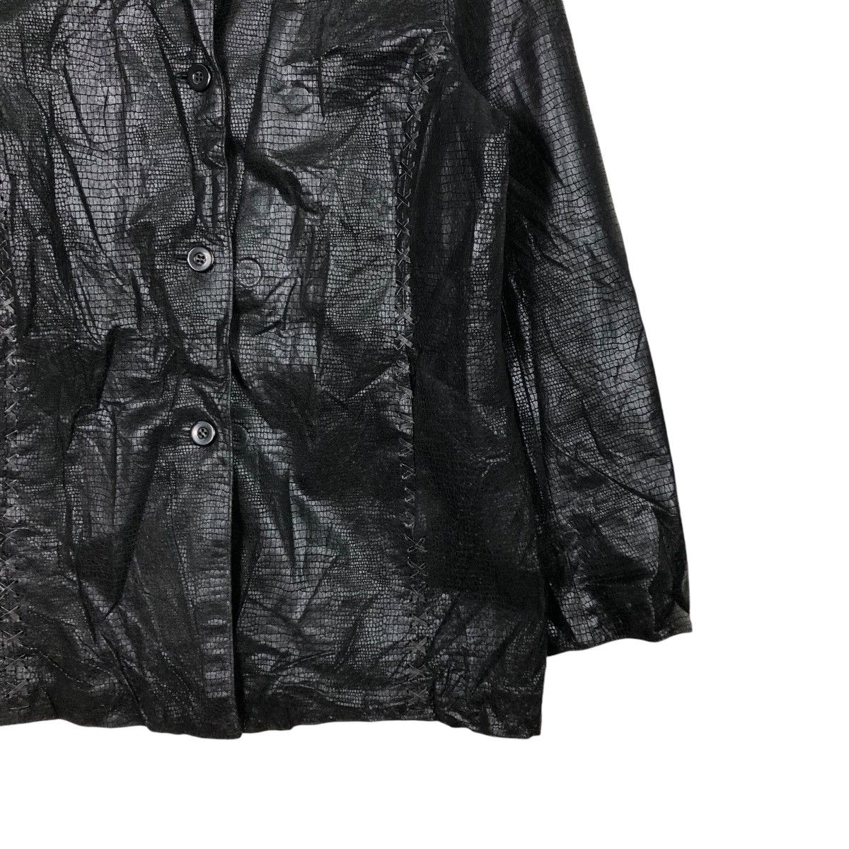 Japanese Brand 📌Vintage Biker Leather Jacket Captious Person Issey Miyake Size US L / EU 52-54 / 3 - 6 Thumbnail