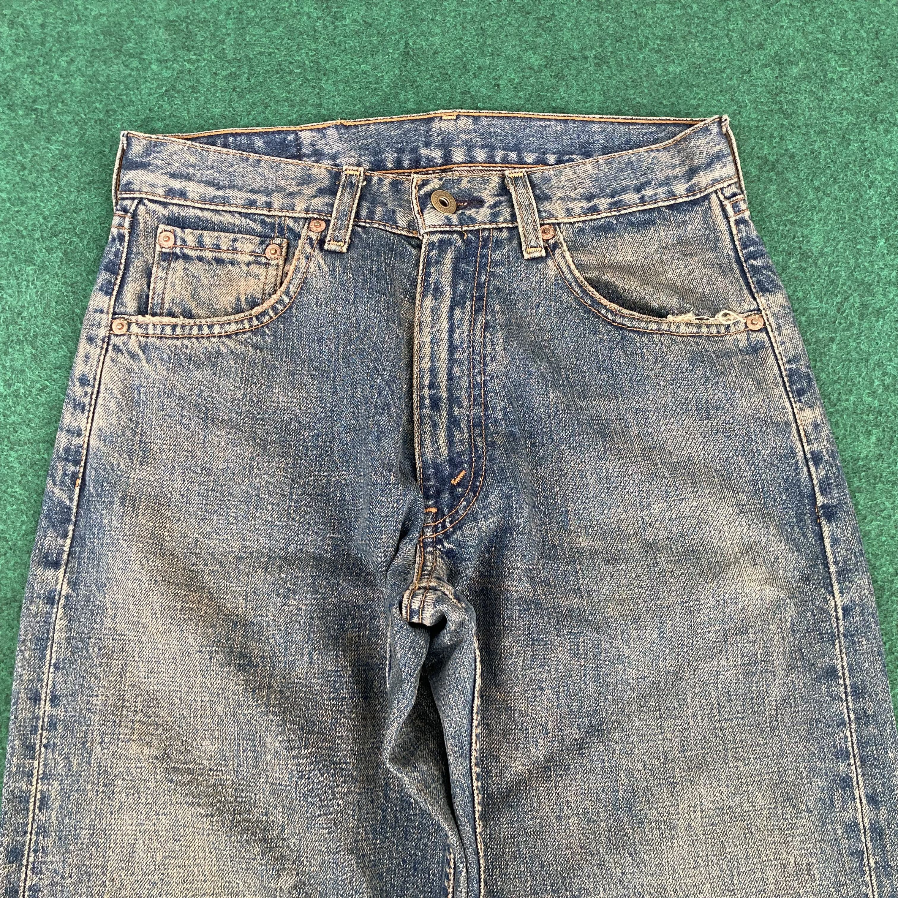 Levi's 28x34 Vintage Levis 503 Redline Selvedge Denim Blue Jeans Size US 28 / EU 44 - 4 Thumbnail