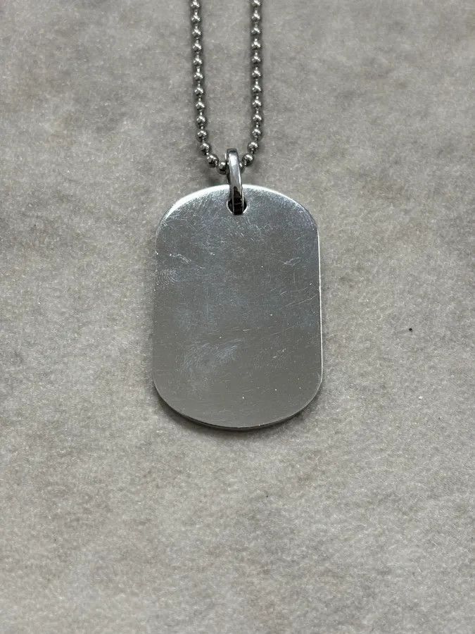Dolce & Gabbana 2000s Dolce & Gabbana Logo Dog Tag Necklace Size ONE SIZE - 6 Thumbnail