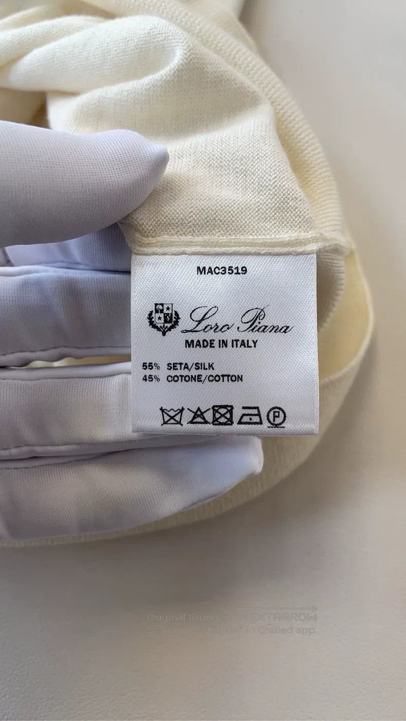 Loro Piana Loro Piana Early Spring Polo Neck Knit Short Sleeve Size XS / US 0-2 / IT 36-38 - 6 Thumbnail