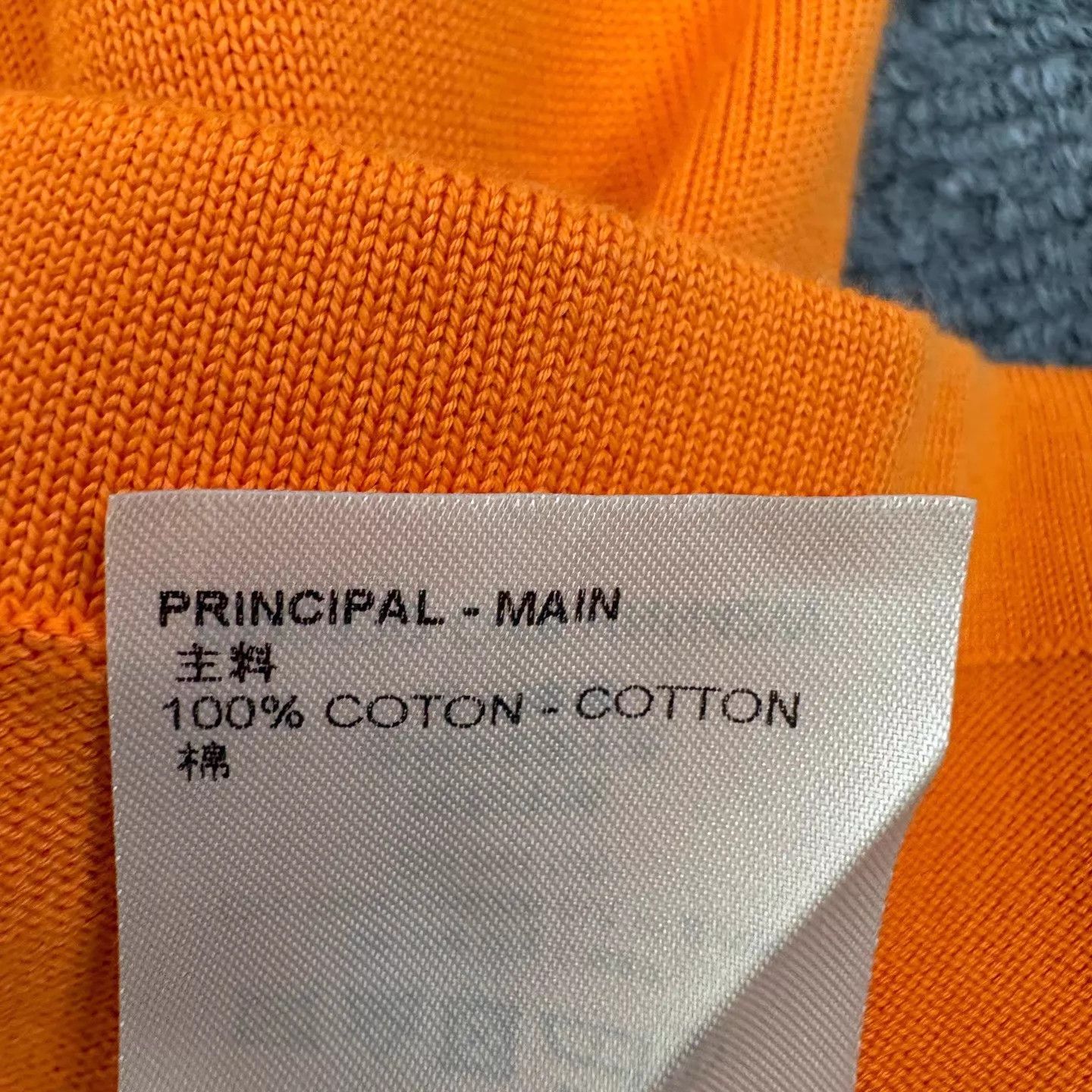Louis Vuitton Louis Vuitton Orange Pin Short Sleeve Knit Tee L Italy Size US L / EU 52-54 / 3 - 7 Thumbnail