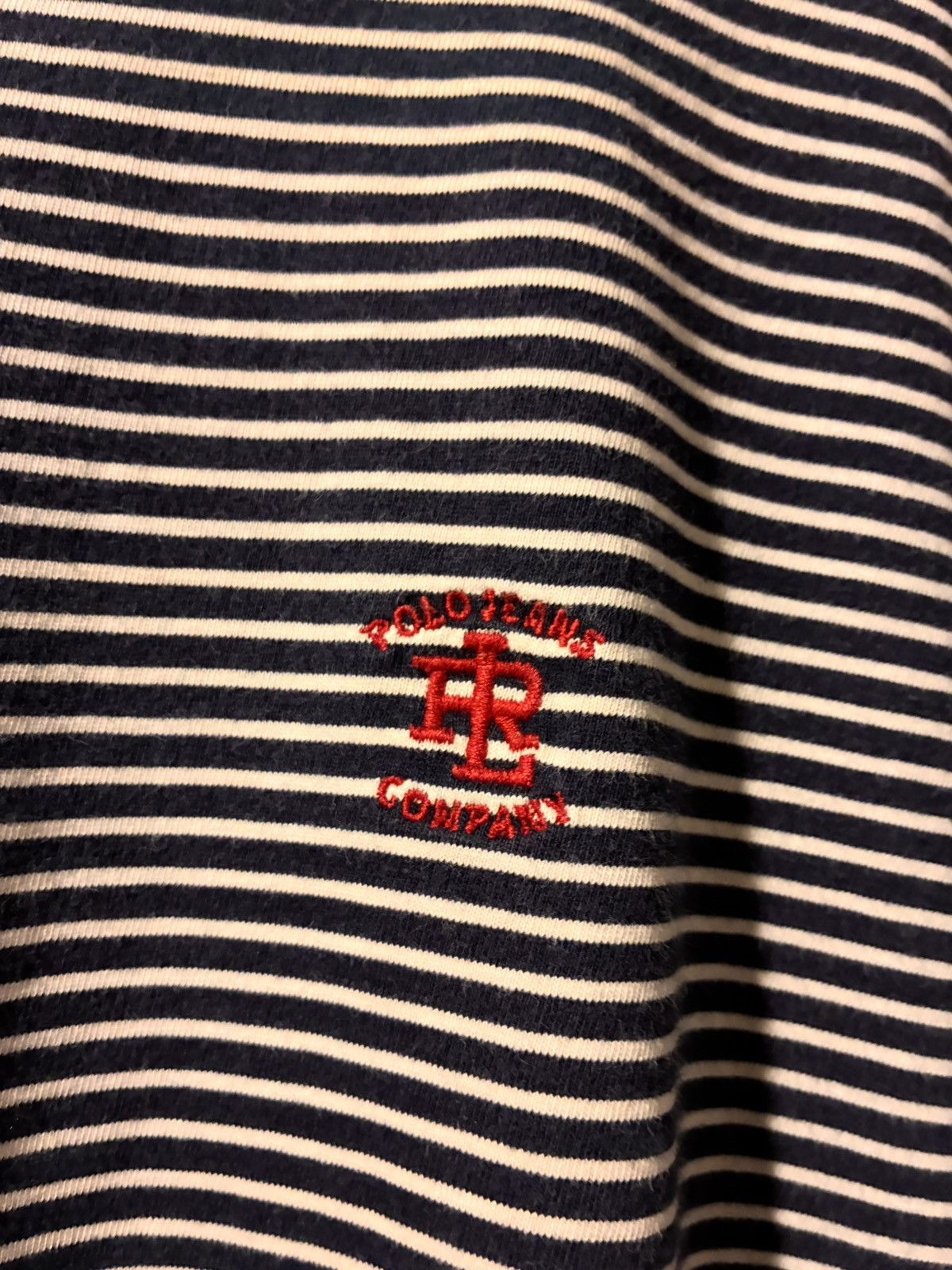 Vintage Polo Jeans Striped T-Shirt Size US XL / EU 56 / 4 - 2 Thumbnail