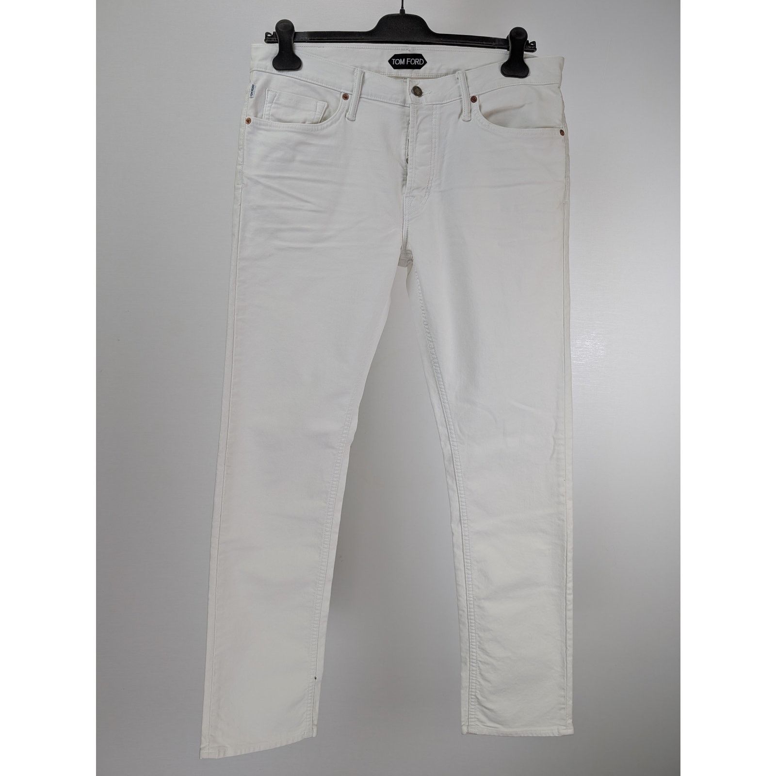 Tom Ford o1rshd1 Denim Straight Jean in White Size US 36 / EU 52 - 3 Thumbnail
