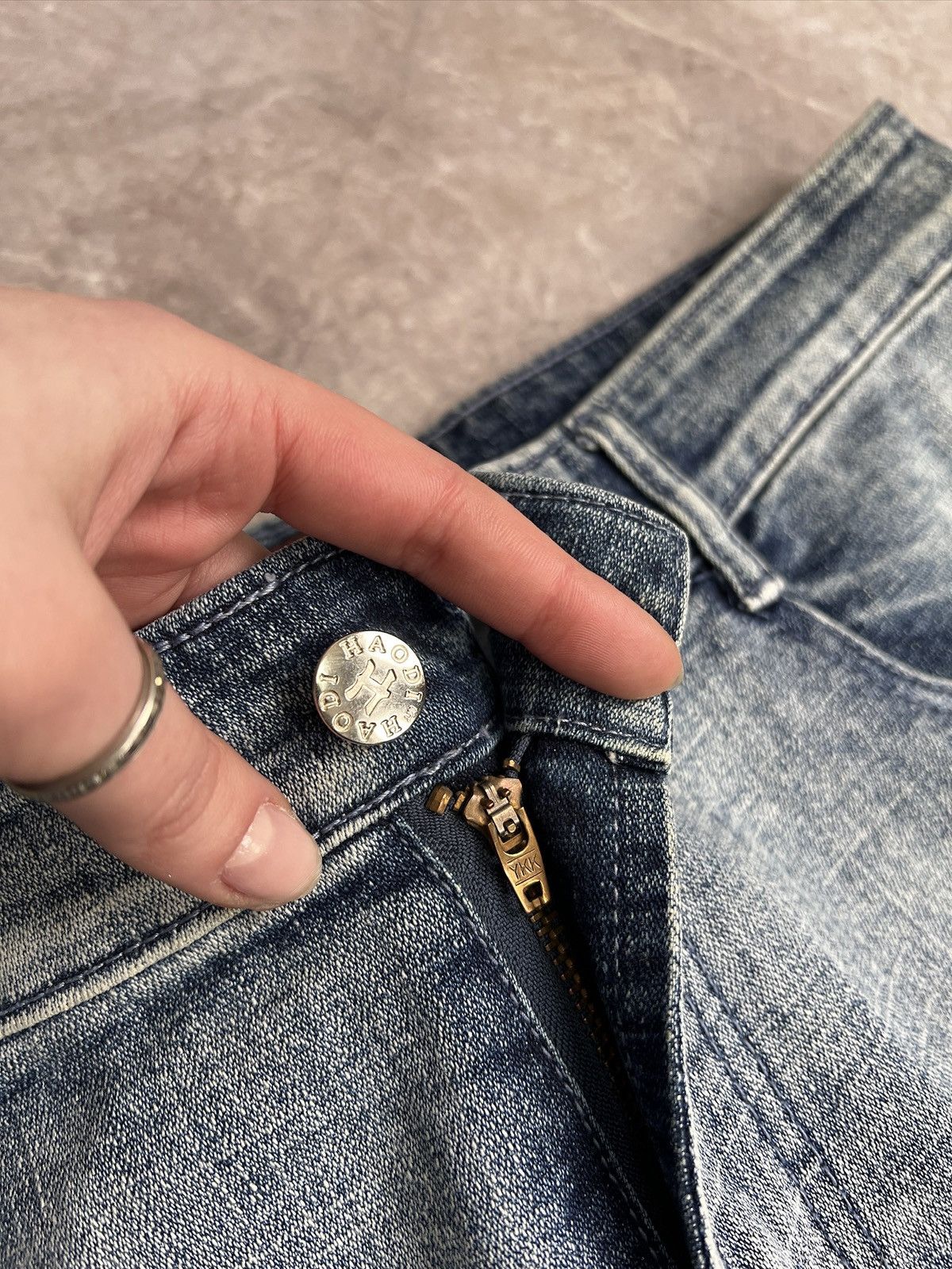 Junya Watanabe Wsshed baggy Junya watanabe style distressed jeans y2k Size US 34 / EU 50 - 6 Thumbnail