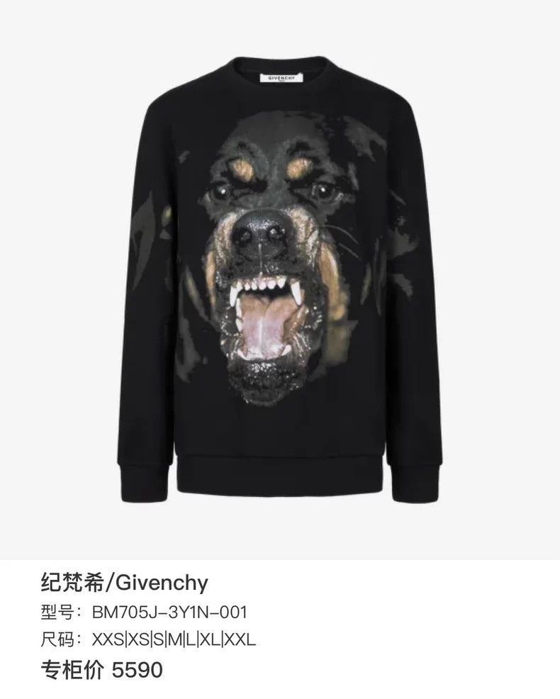 Givenchy Givenchy Dog head hoodie Size US XXS / EU 40 - 6 Thumbnail