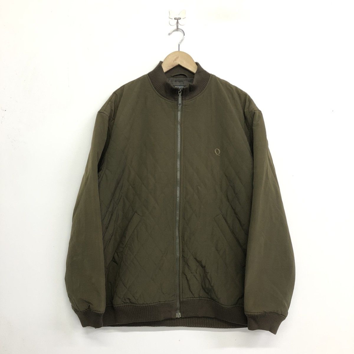 Japanese Brand Q Pronounced Quilted Design Paded Light Jacket Size US L / EU 52-54 / 3 - 3 Thumbnail