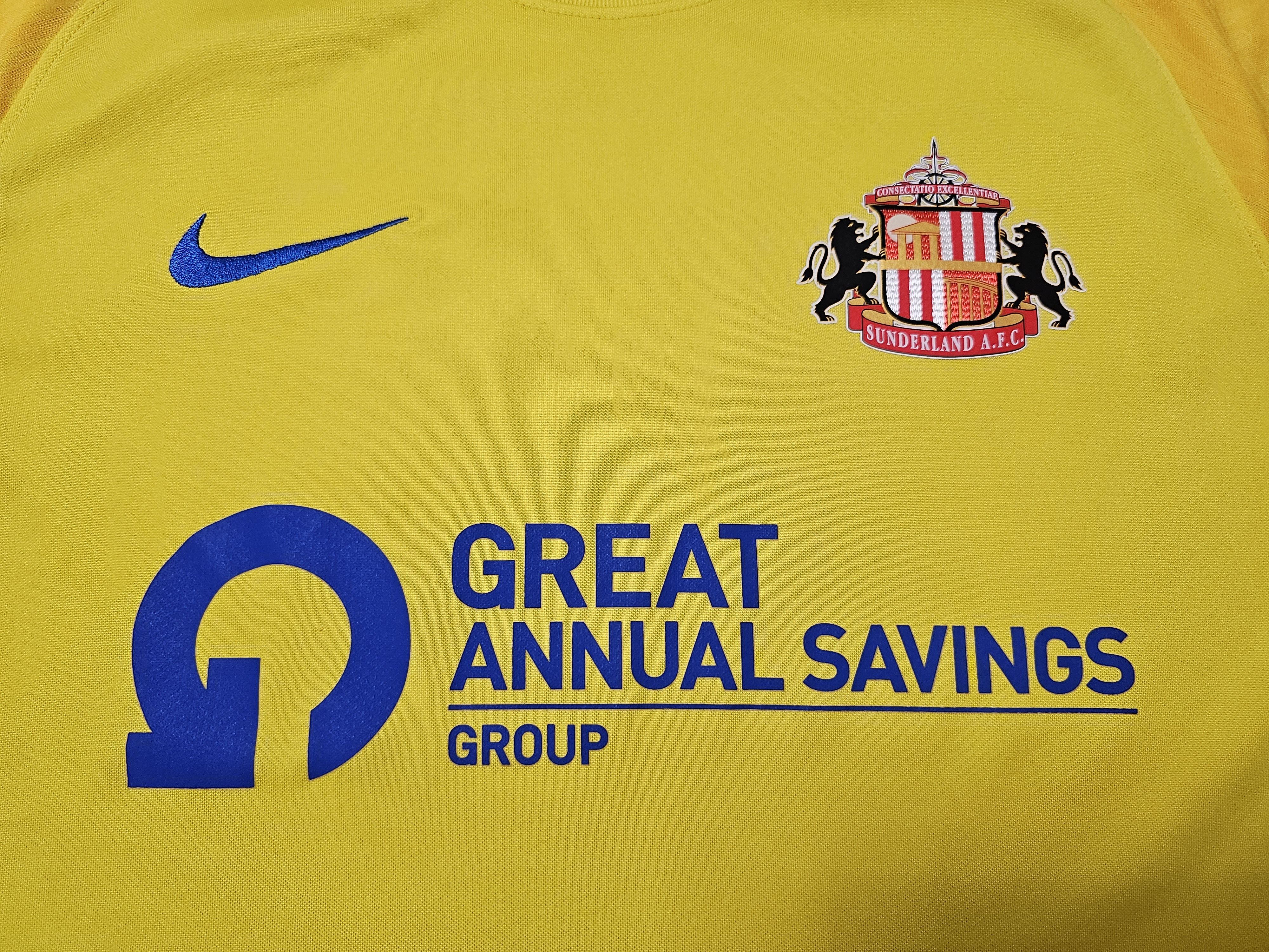 Nike SUNDERLAND 2021 2022 AWAY FOOTBALL SHIRT SOCCER JERSEY Size US L / EU 52-54 / 3 - 3 Thumbnail