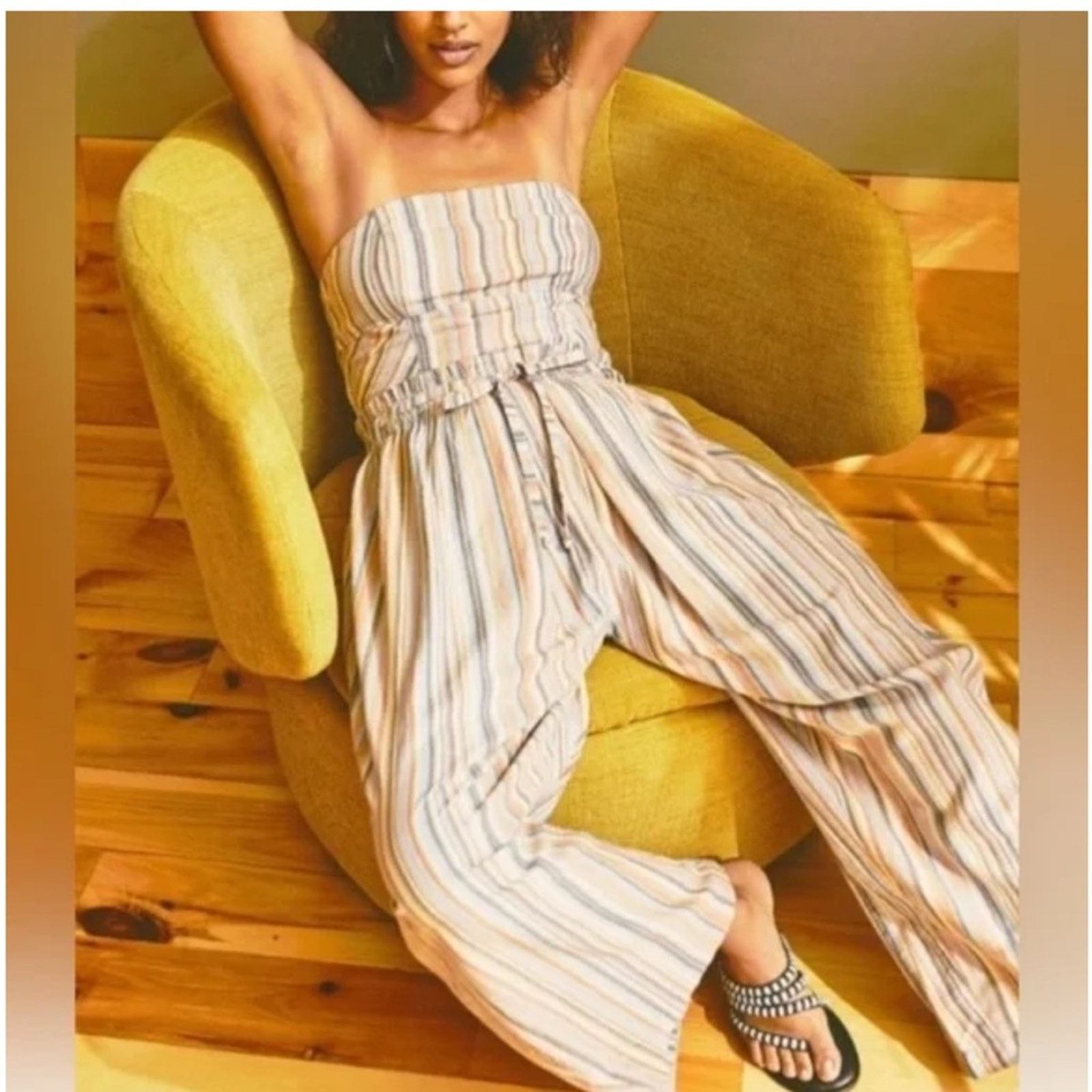 Free People NWOT Free People Roaming Shore jumpsuit Size 32" / US 10 / IT 46 - 6 Thumbnail