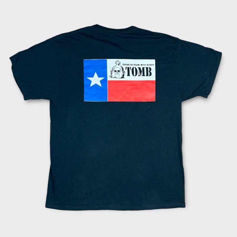 Vintage Texas Outlaw Mini Bike Tomb T-Shirt | Size L Size US L / EU 52-54 / 3 - 2 Thumbnail