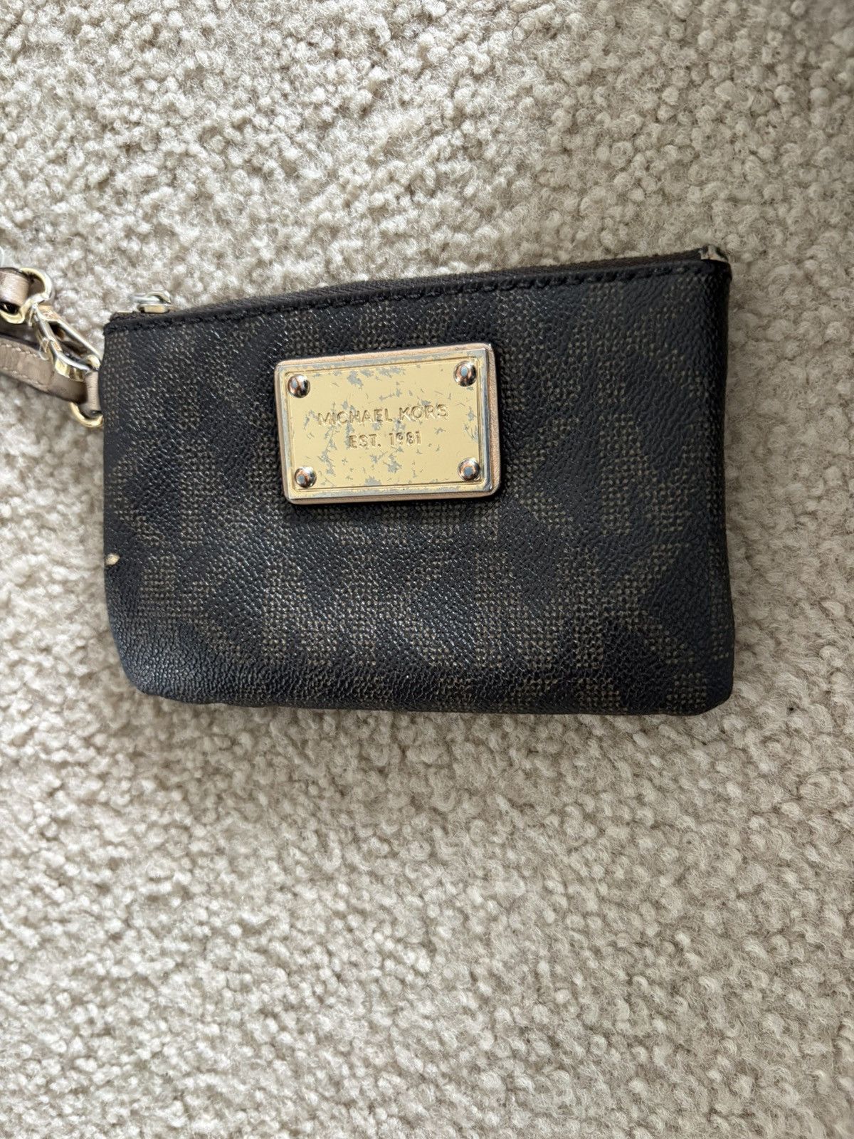 Michael Kors Michael Kors Brown/Beige Signature Logo Tote/Shoulder bag Size ONE SIZE - 4 Thumbnail