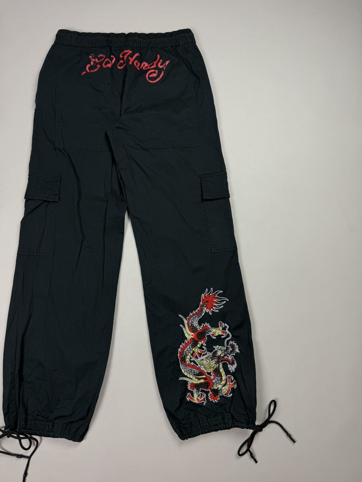 Ed Hardy Ed Hardy Urban Cargo Graphic Print Y2K Parachute Pants Size 28" / US 6 / IT 42 - 18 Thumbnail