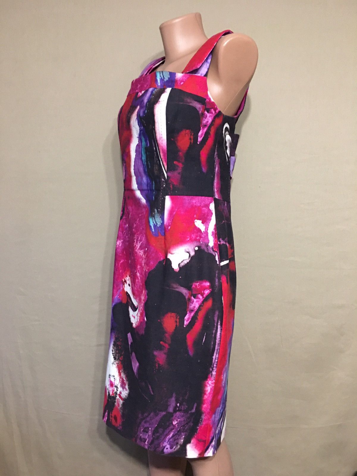 Escada ESCADA Delphi Fantasy Cotton Dress Size EU 38 Size S / US 4 / IT 40 - 6 Thumbnail