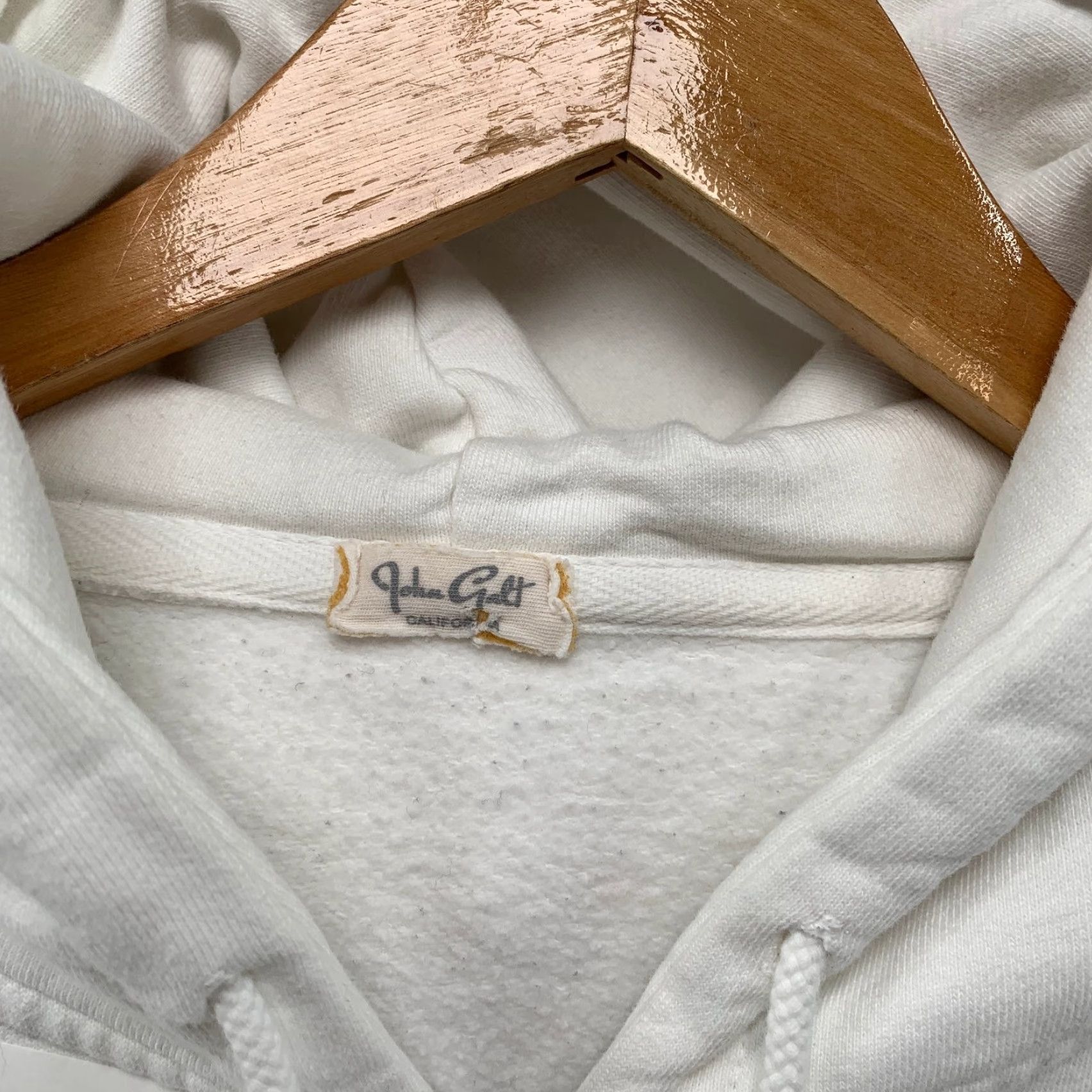 Vintage John Galt Cherub Hoodie Womens One Size White Heaven Zip Fleece Oversized Size ONE SIZE - 2 Thumbnail