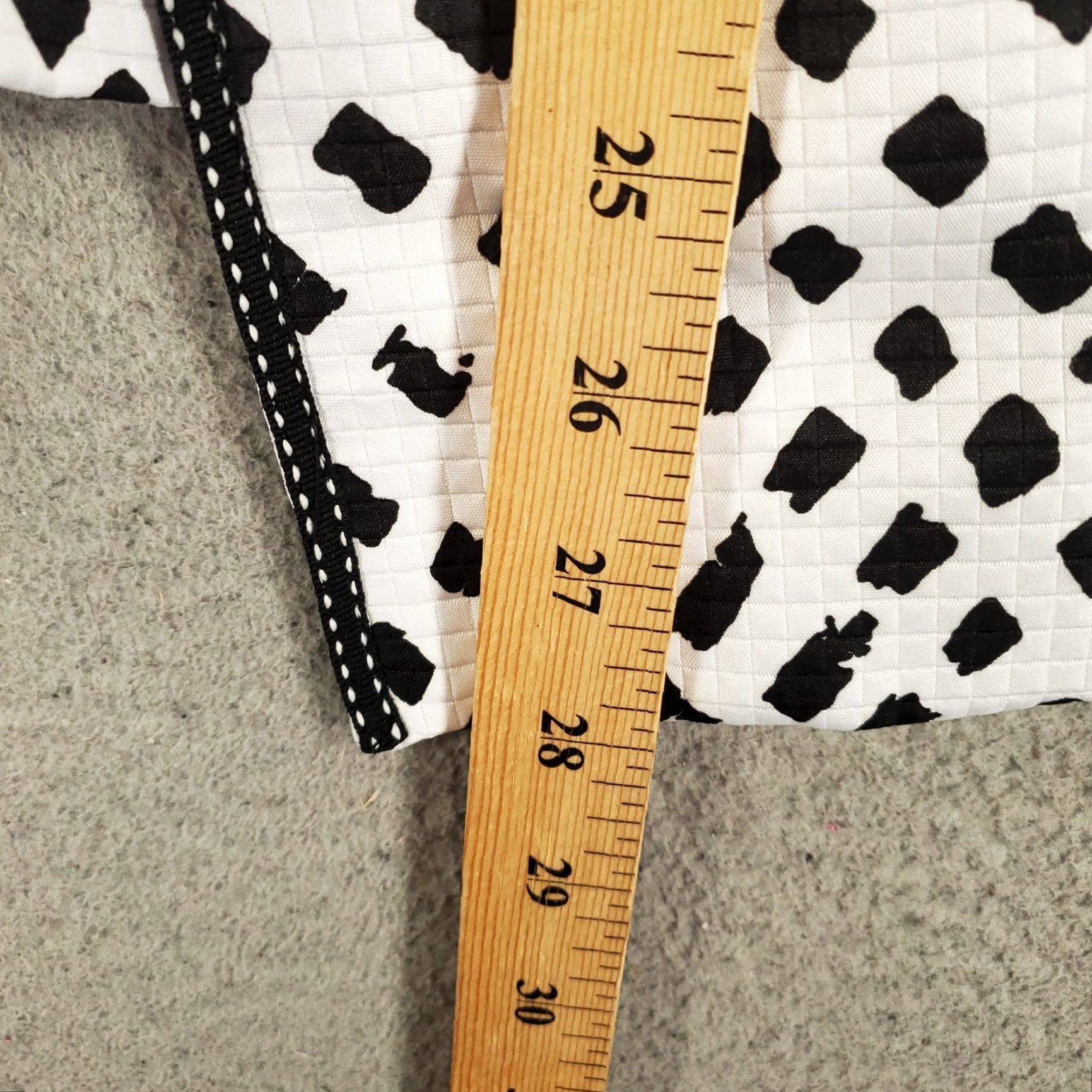 Vintage TanJay Womens Jacket 16W Black White Diamond Shape Polka Dots Open Front Artsy Jacket Size XXL / US 16-18 / IT 52-54 - 3 Thumbnail
