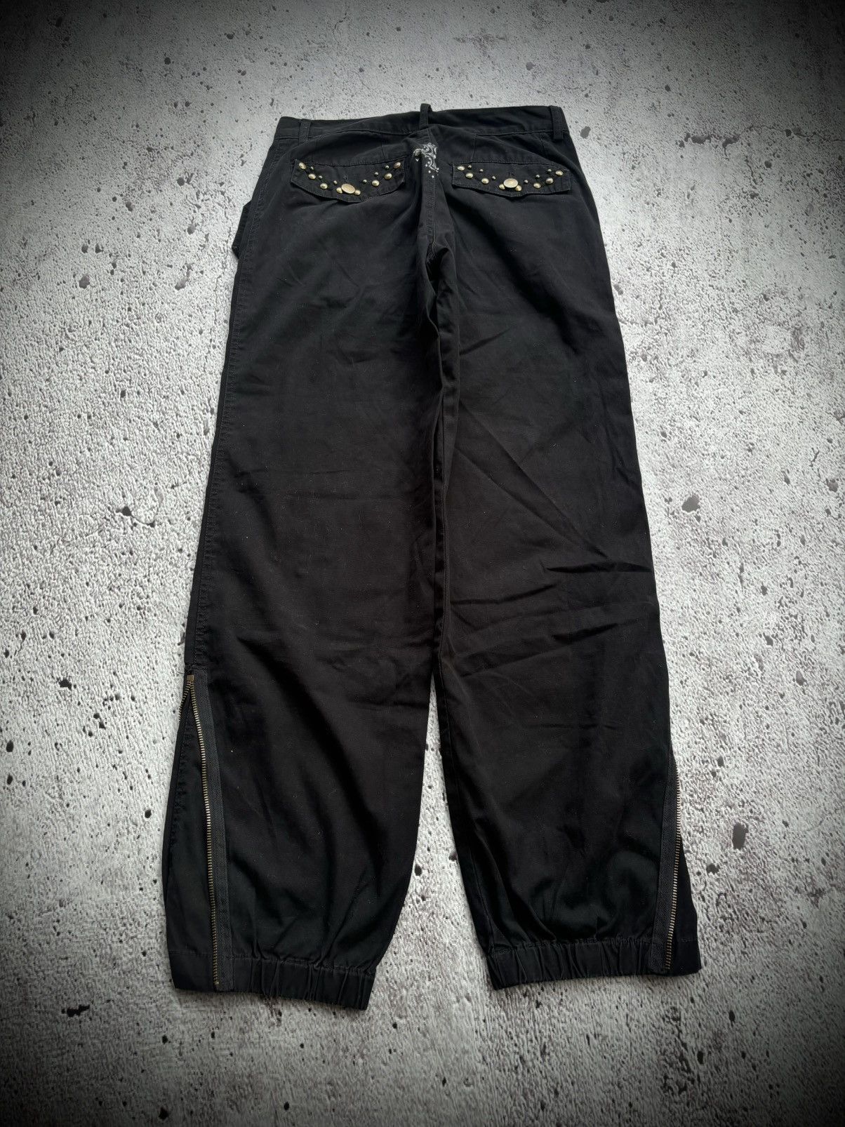 Hysteric Glamour Y2k Mirame Studded Black Pants Size US 29 - 4 Thumbnail