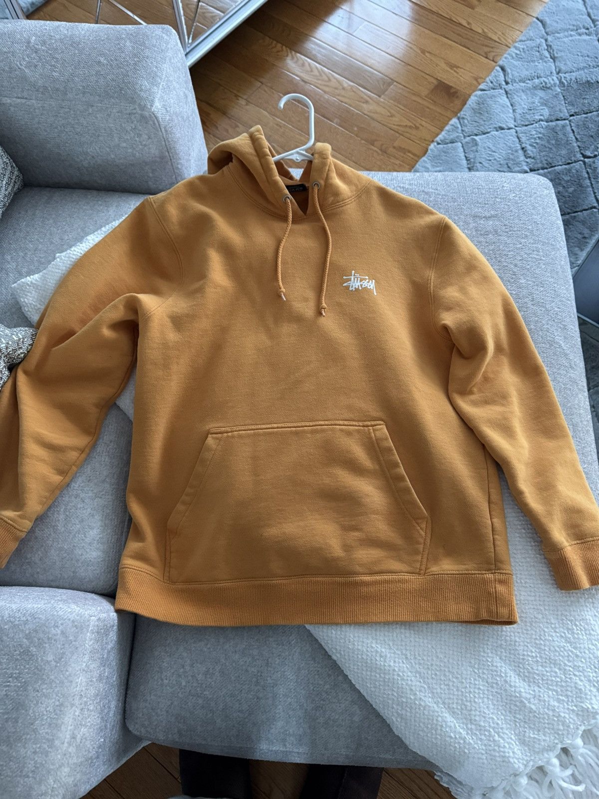 Stussy Stussy Yellow Basic Pigment hoodie Size US M / EU 48-50 / 2 - 1 Thumbnail